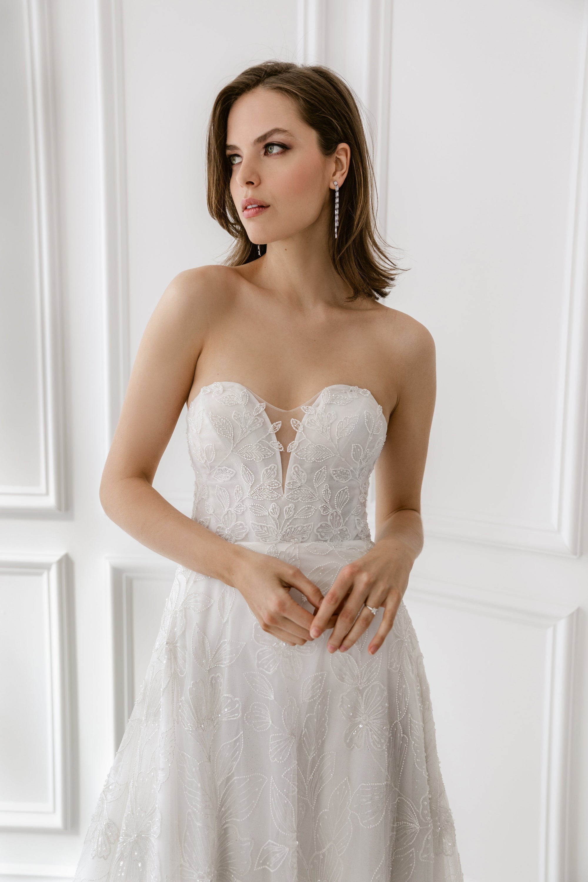 EF1051 - Poppy (Wholesale) beaded wedding dress Enaura bridal