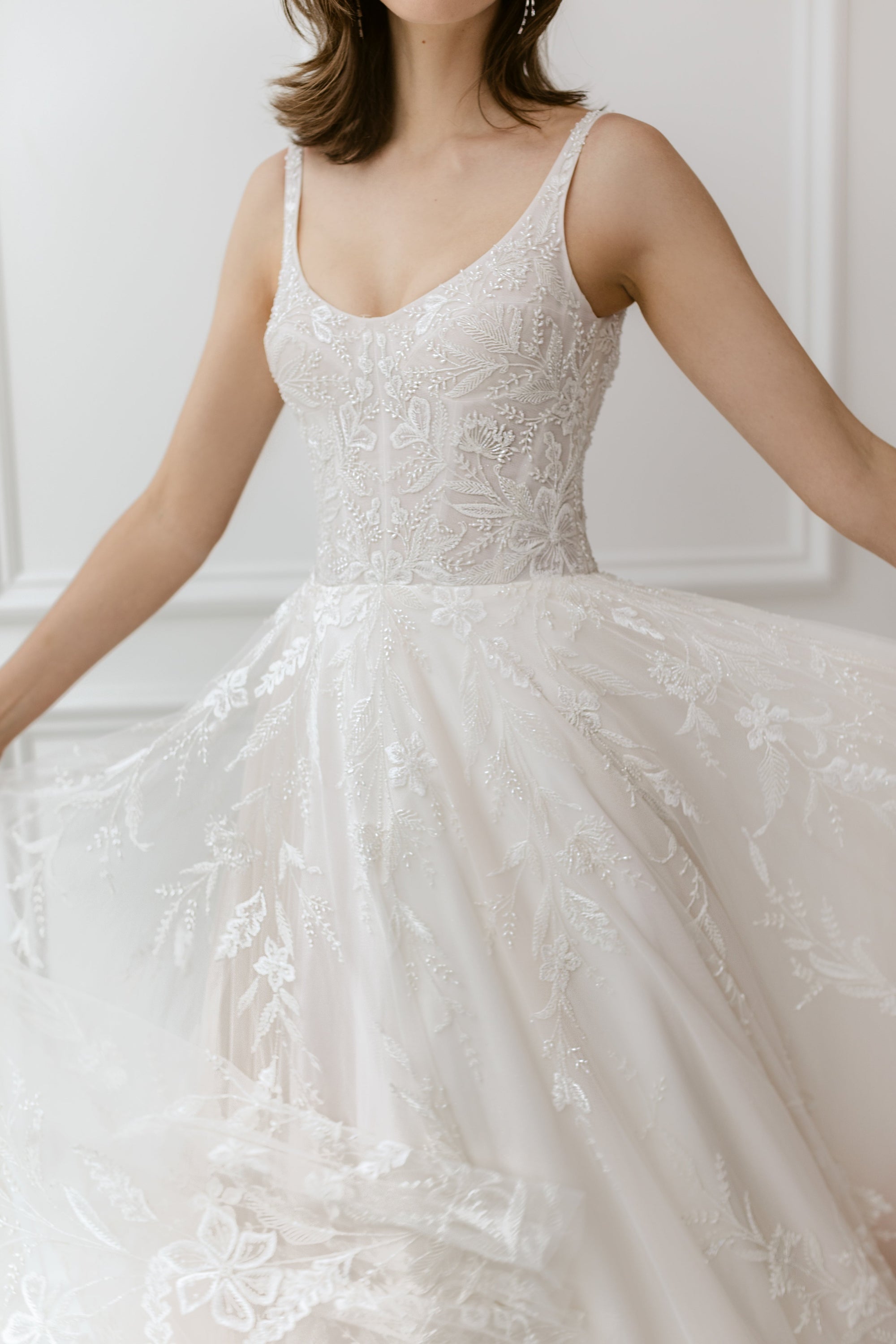 EF1057 - Wildflower beaded wedding dress Enaura bridal