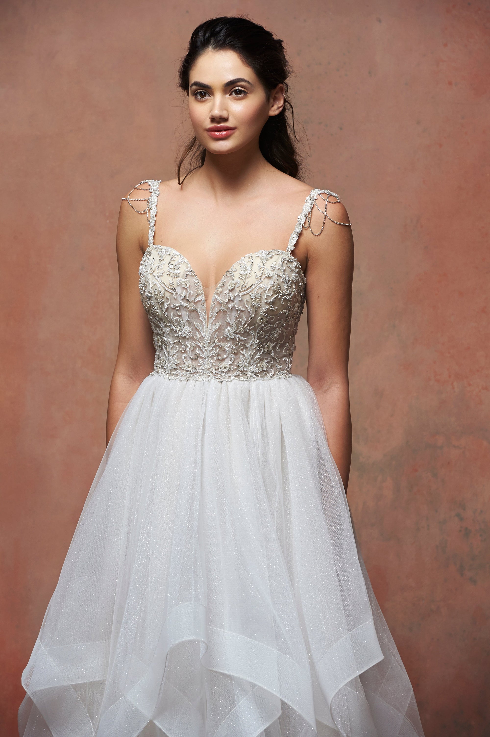 EF705 - Paisley (wholesale) beaded wedding dress Enaura bridal