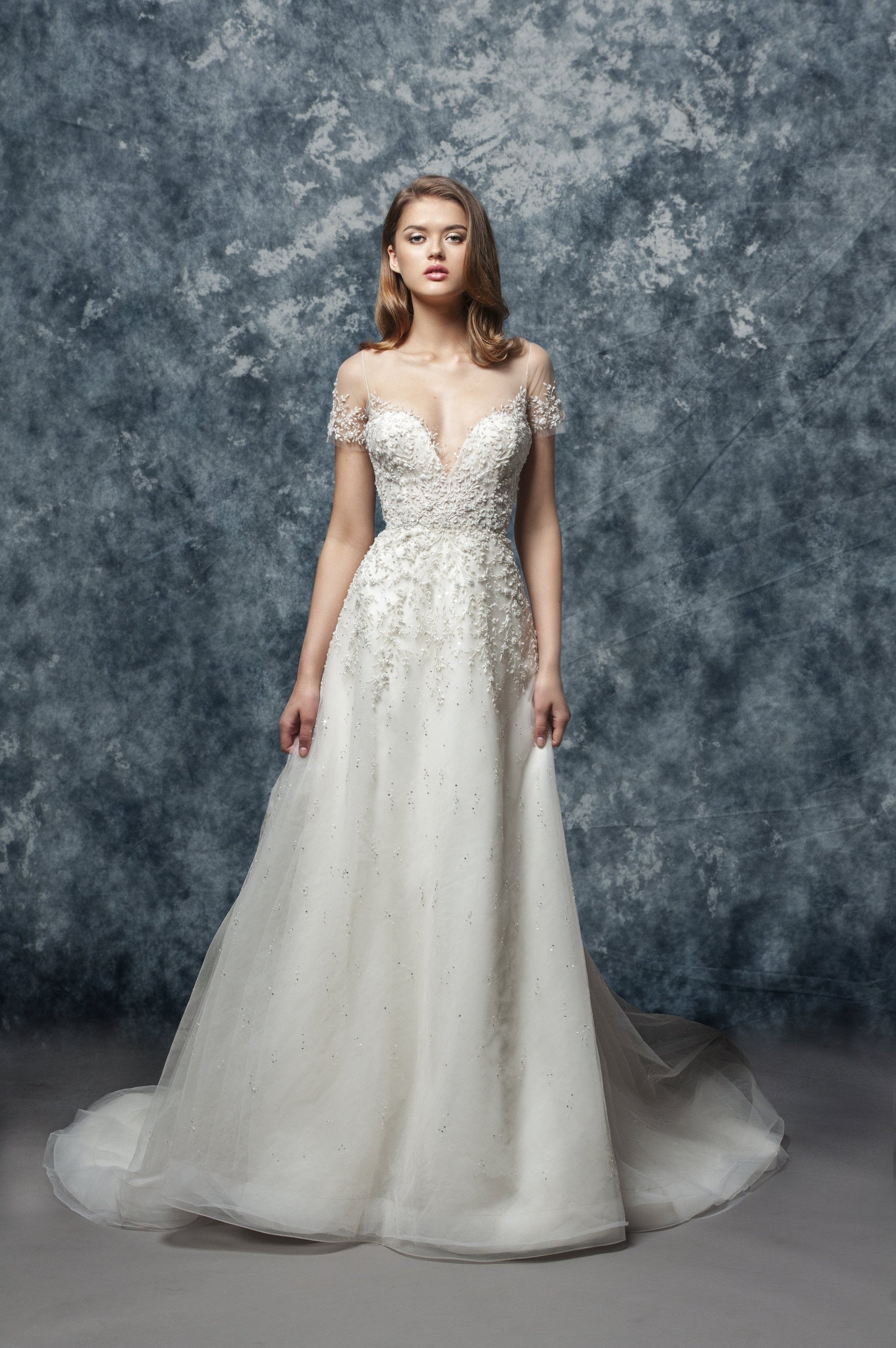 EF807 - Calla (wholesale) beaded wedding dress Enaura bridal