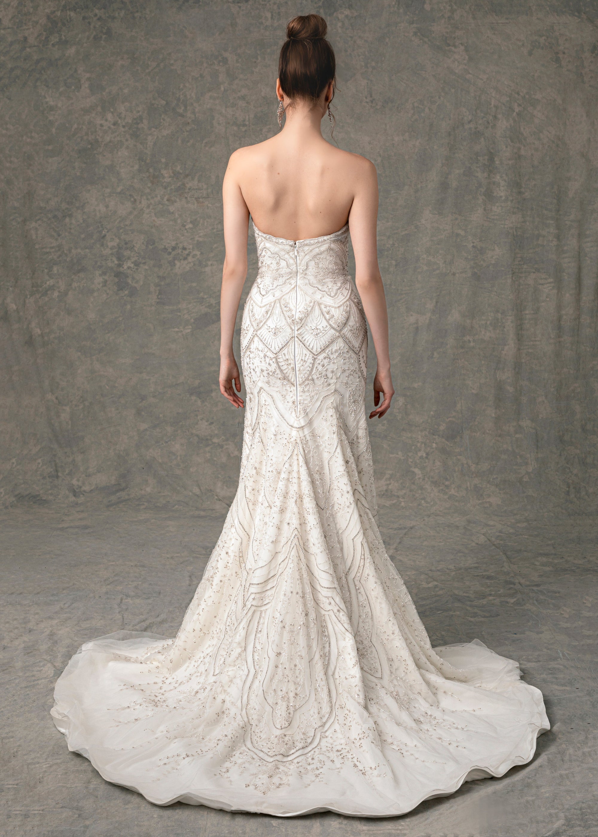 EF911 - Azalea (wholesale) beaded wedding dress Enaura bridal