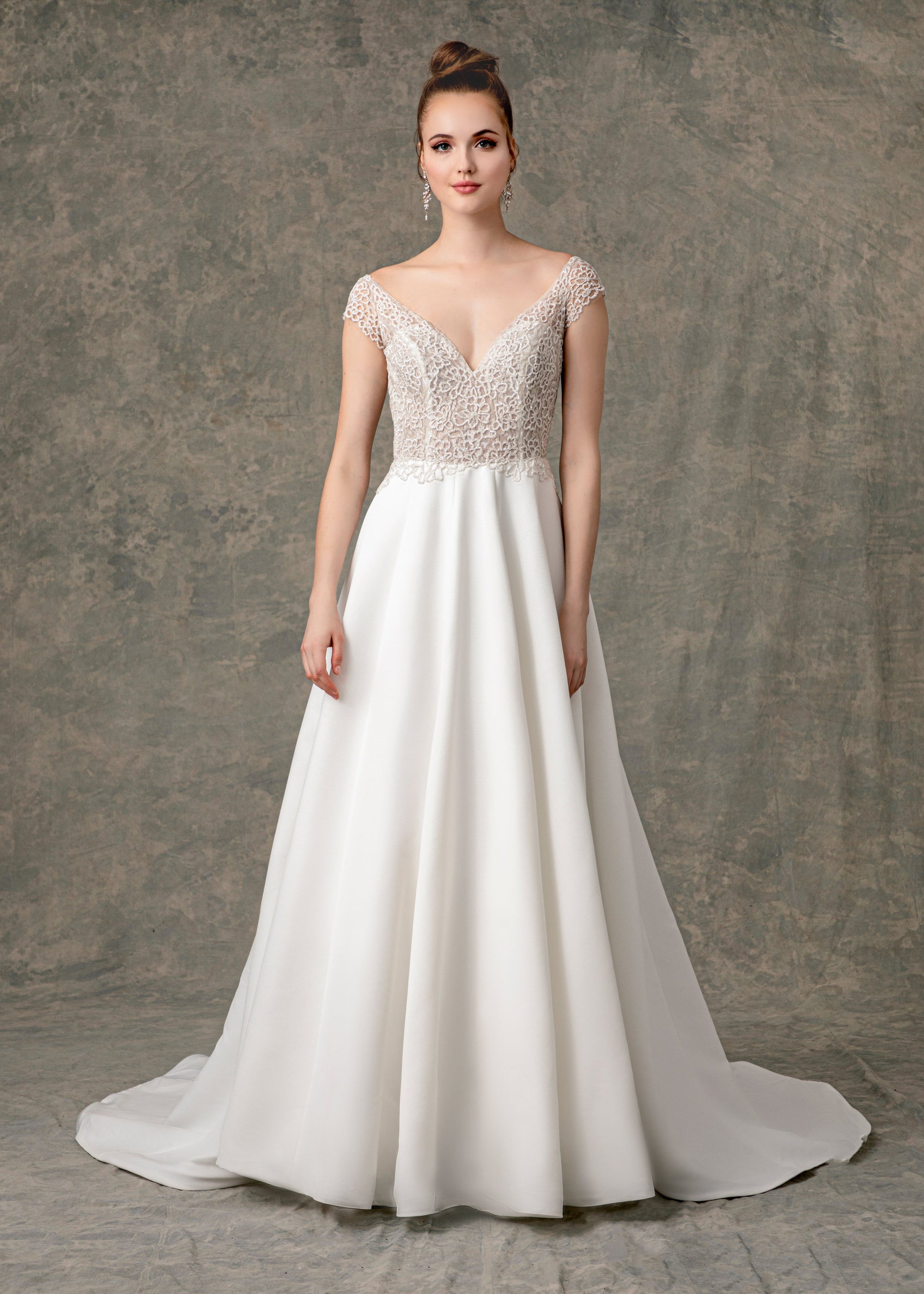 EF917 - Whitney (wholesale) beaded wedding dress Enaura bridal
