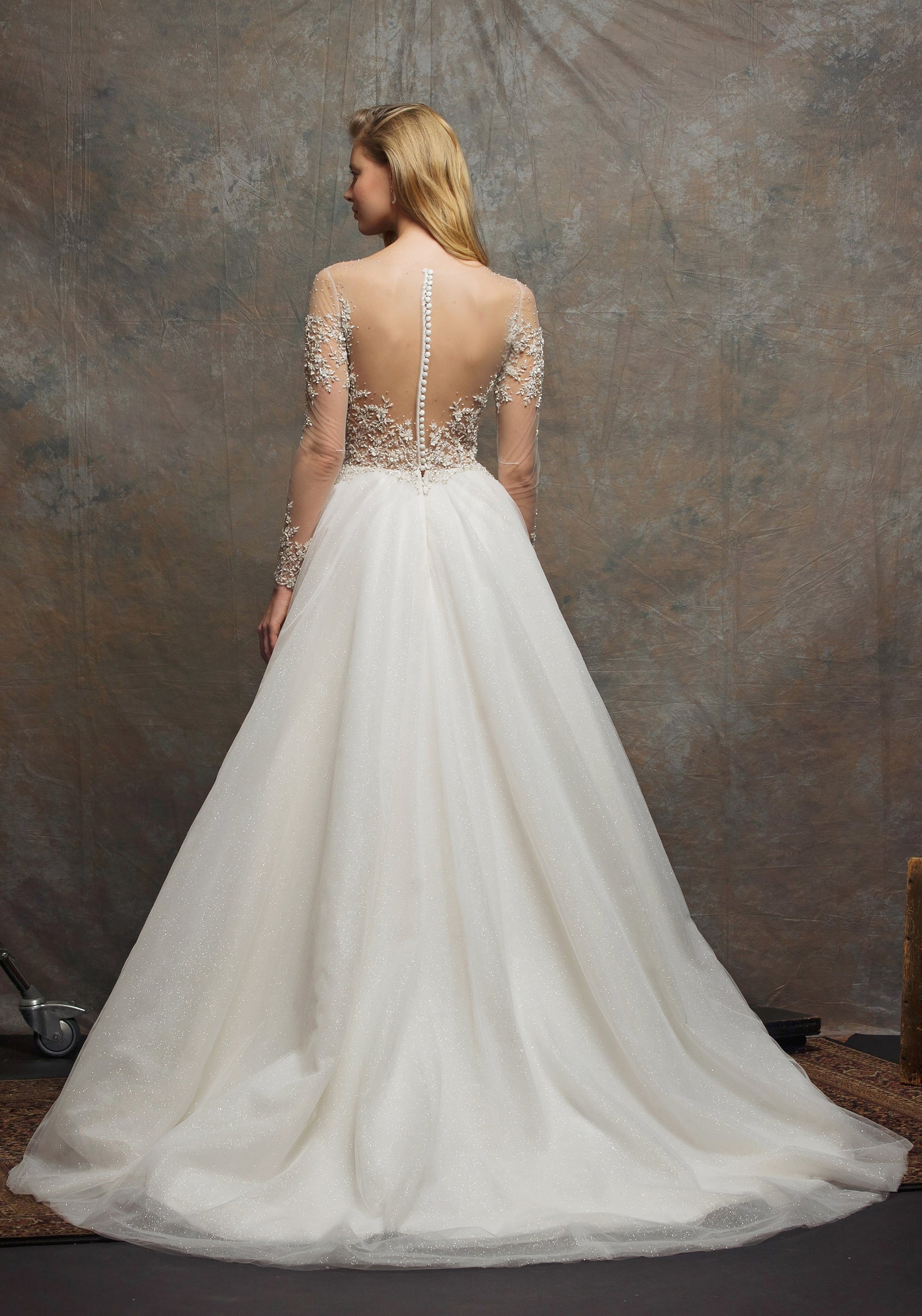 ES754 - Emery (wholesale) beaded wedding dress Enaura bridal