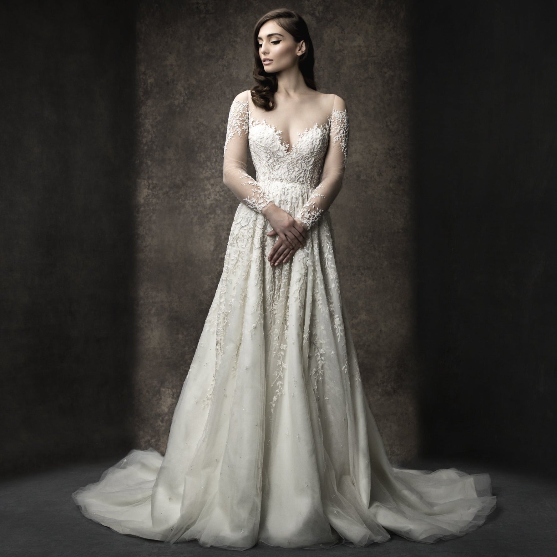 ES863 - Jenny (wholesale) beaded wedding dress Enaura bridal