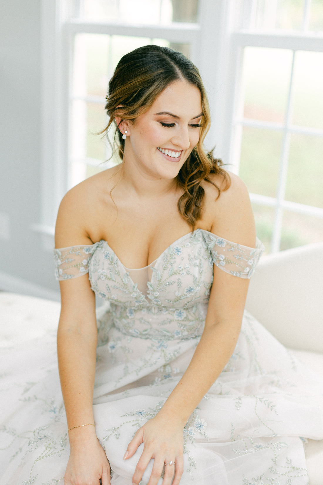 Maddy in Custom Sage Gown