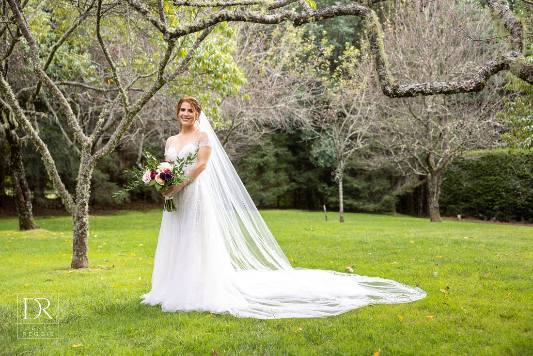 Hannah Wearing the Serena Gown