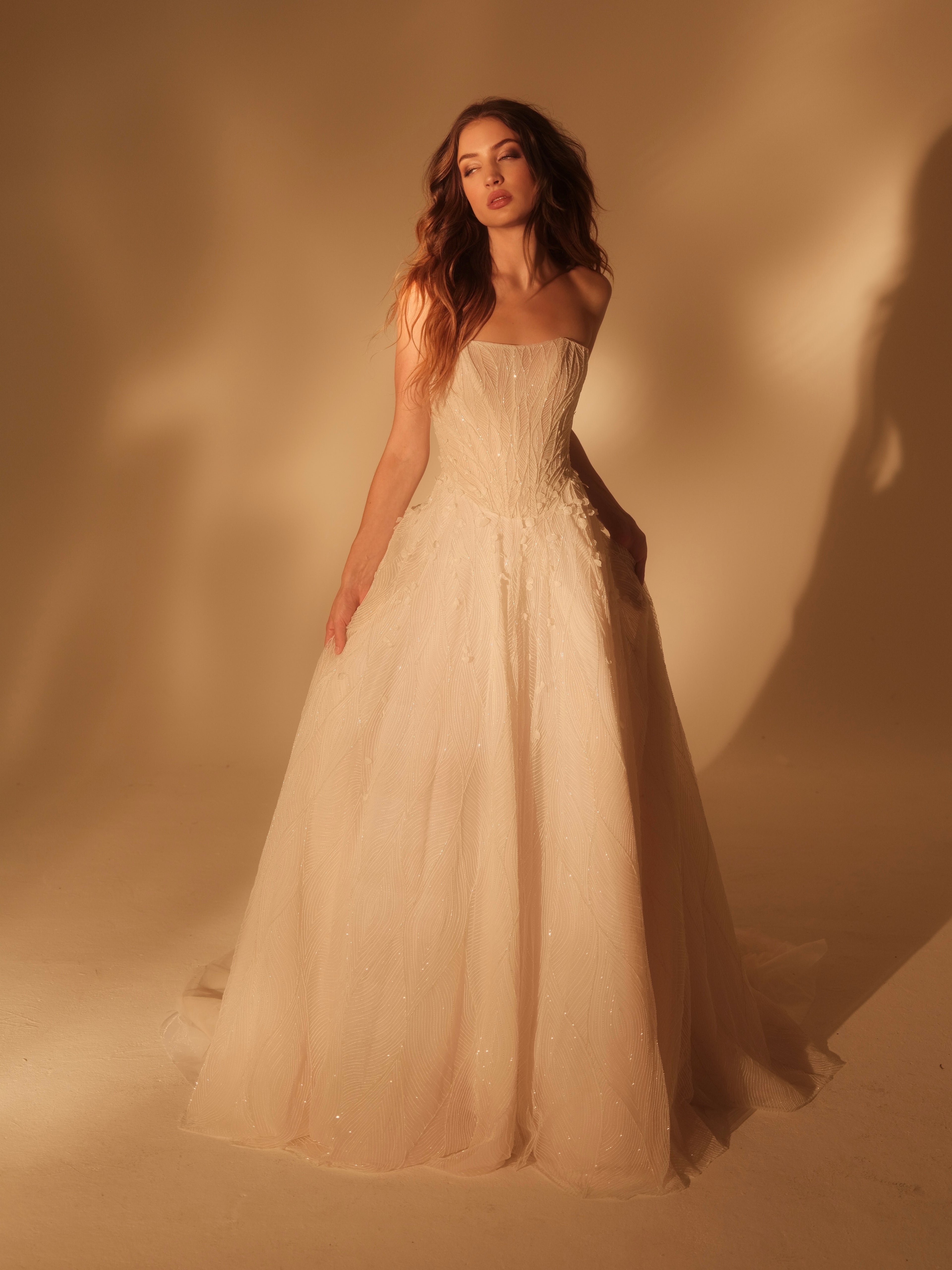 orange wedding dress for bride Colored Wedding Dresses