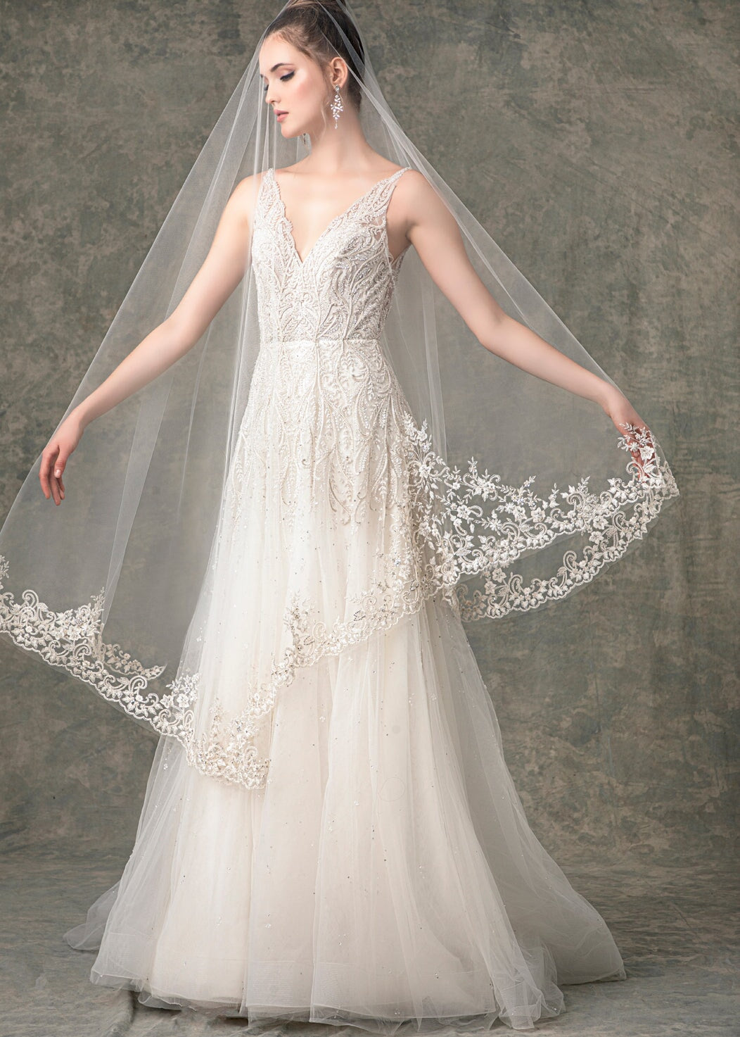BV1918 beaded wedding dress Enaura bridal