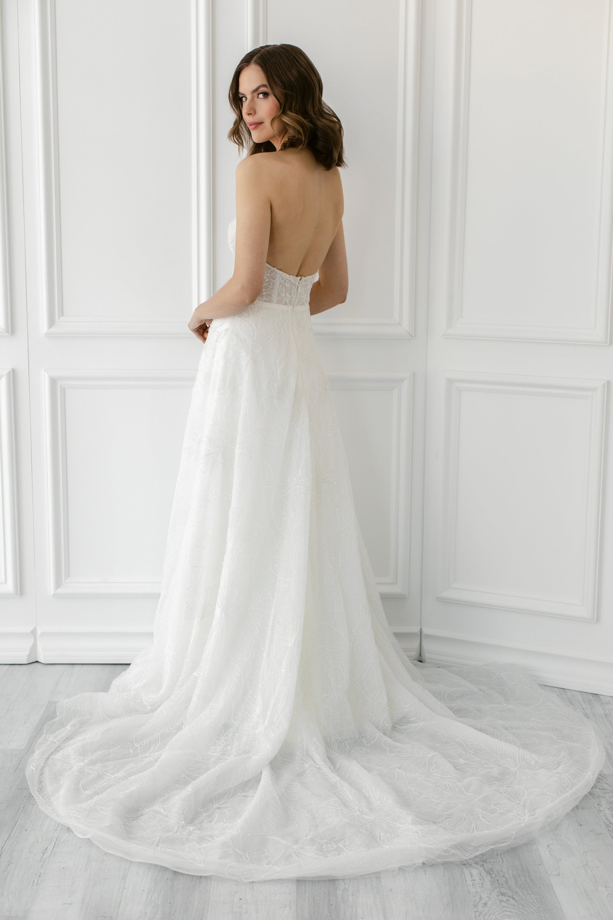 EF1051 - Poppy beaded wedding dress Enaura bridal