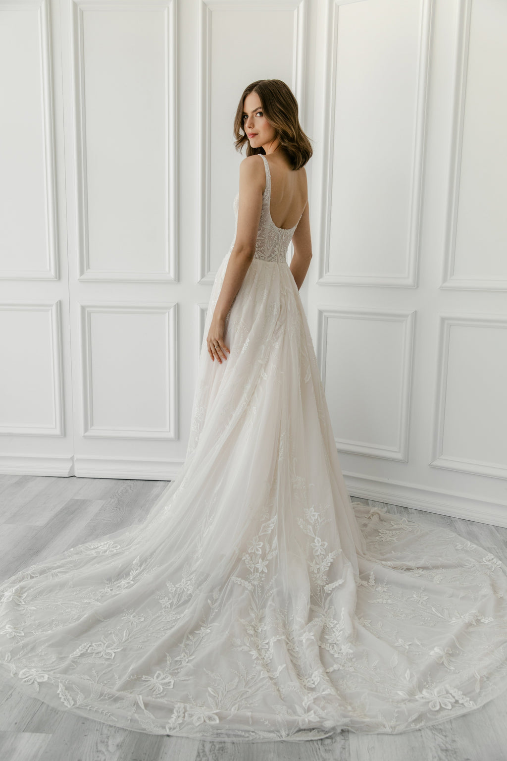 EF1057 - Wildflower beaded wedding dress Enaura bridal