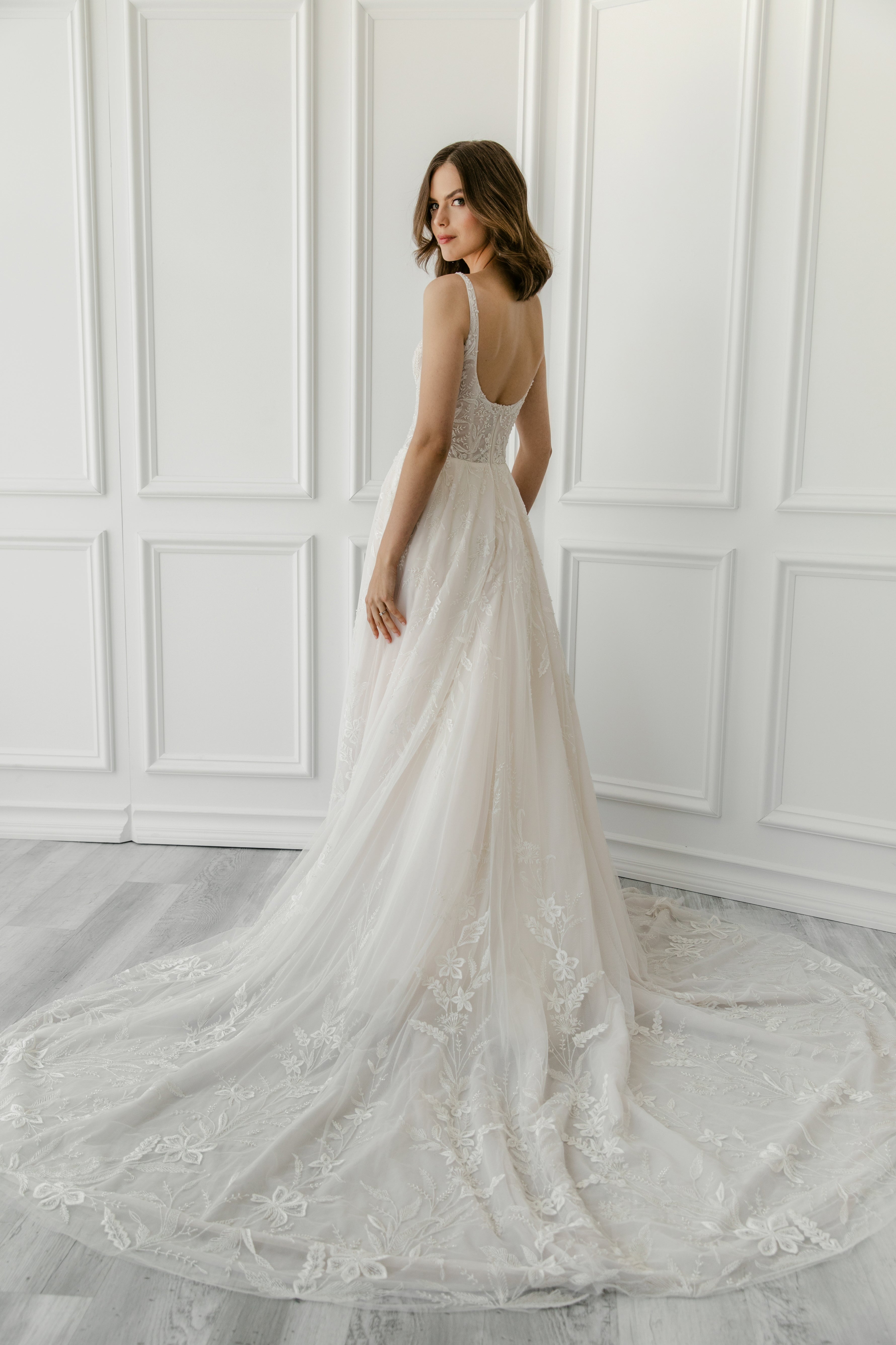 EF1057 - Wildflower beaded wedding dress Enaura bridal