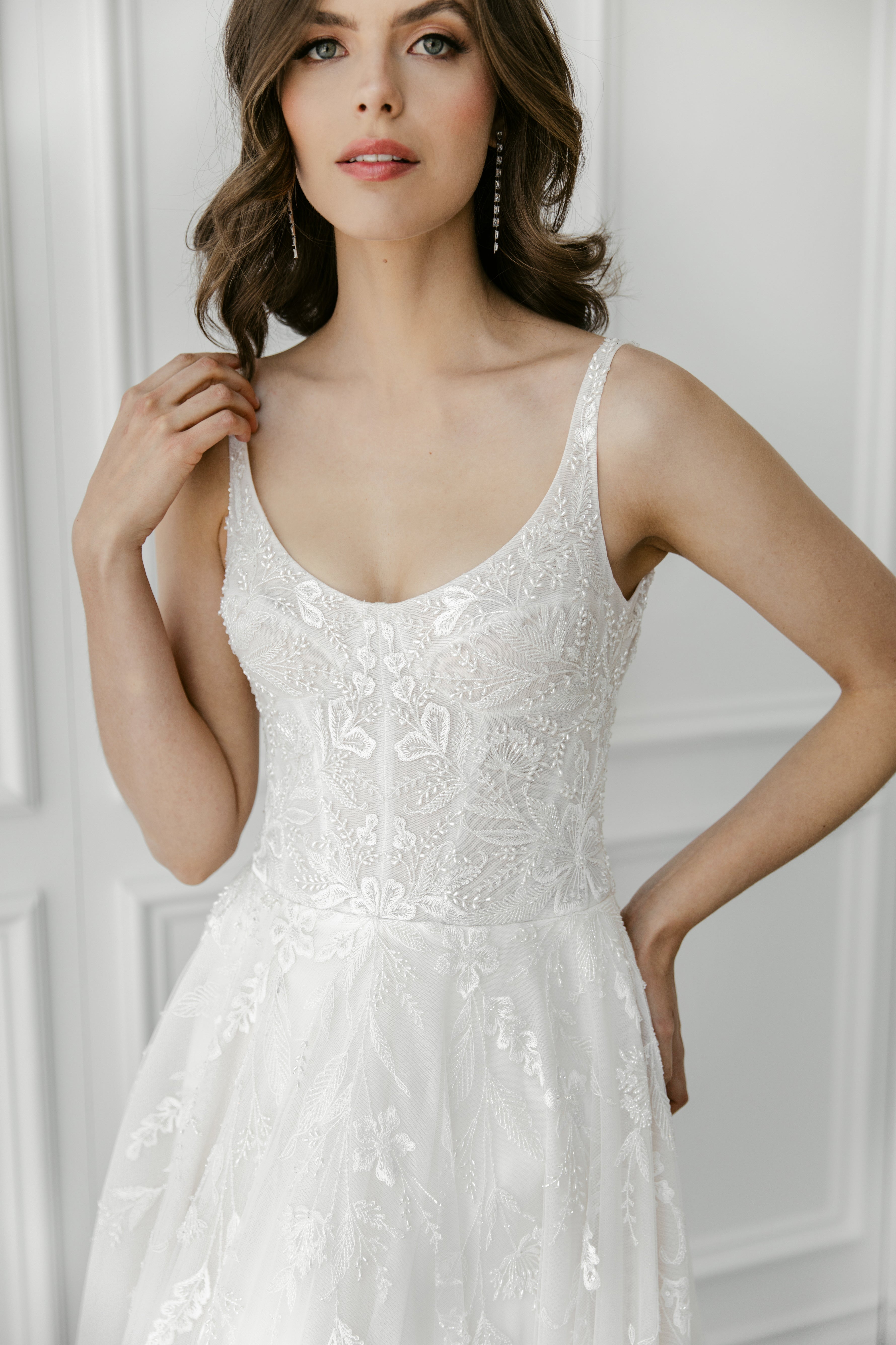 EF1057 - Wildflower beaded wedding dress Enaura bridal