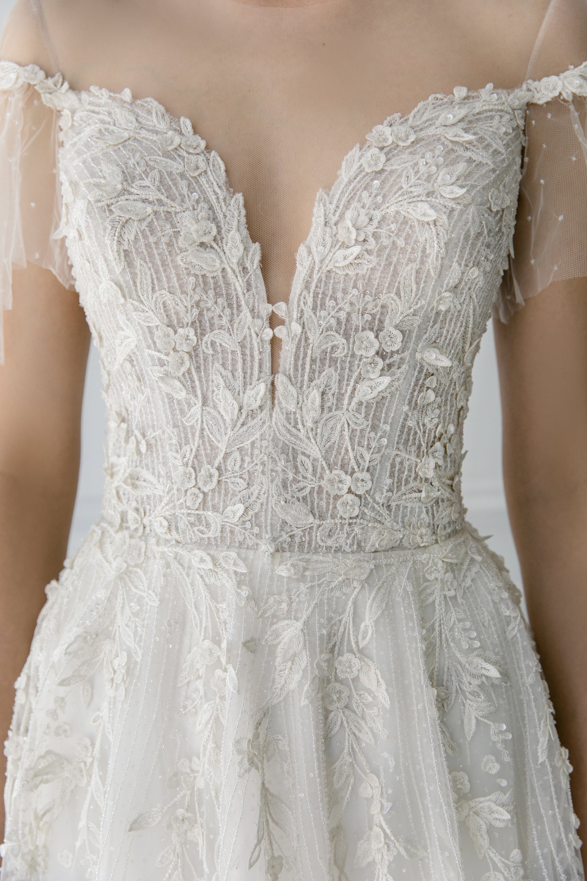 EF1058 - Viola (Wholesale) beaded wedding dress Enaura bridal