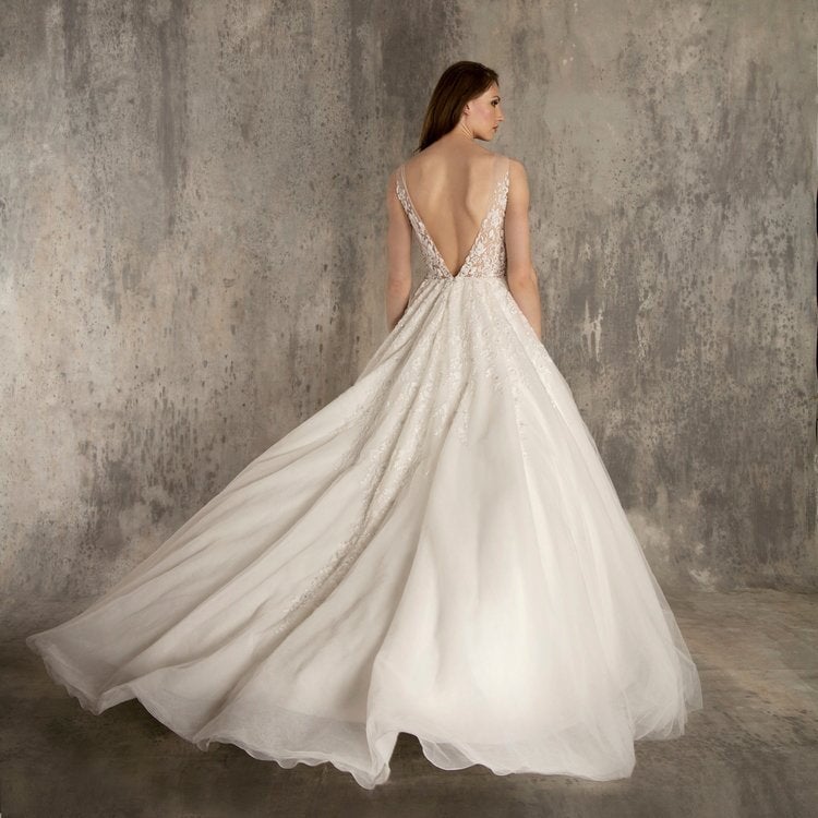 EF603 - Ella (wholesale) beaded wedding dress Enaura bridal