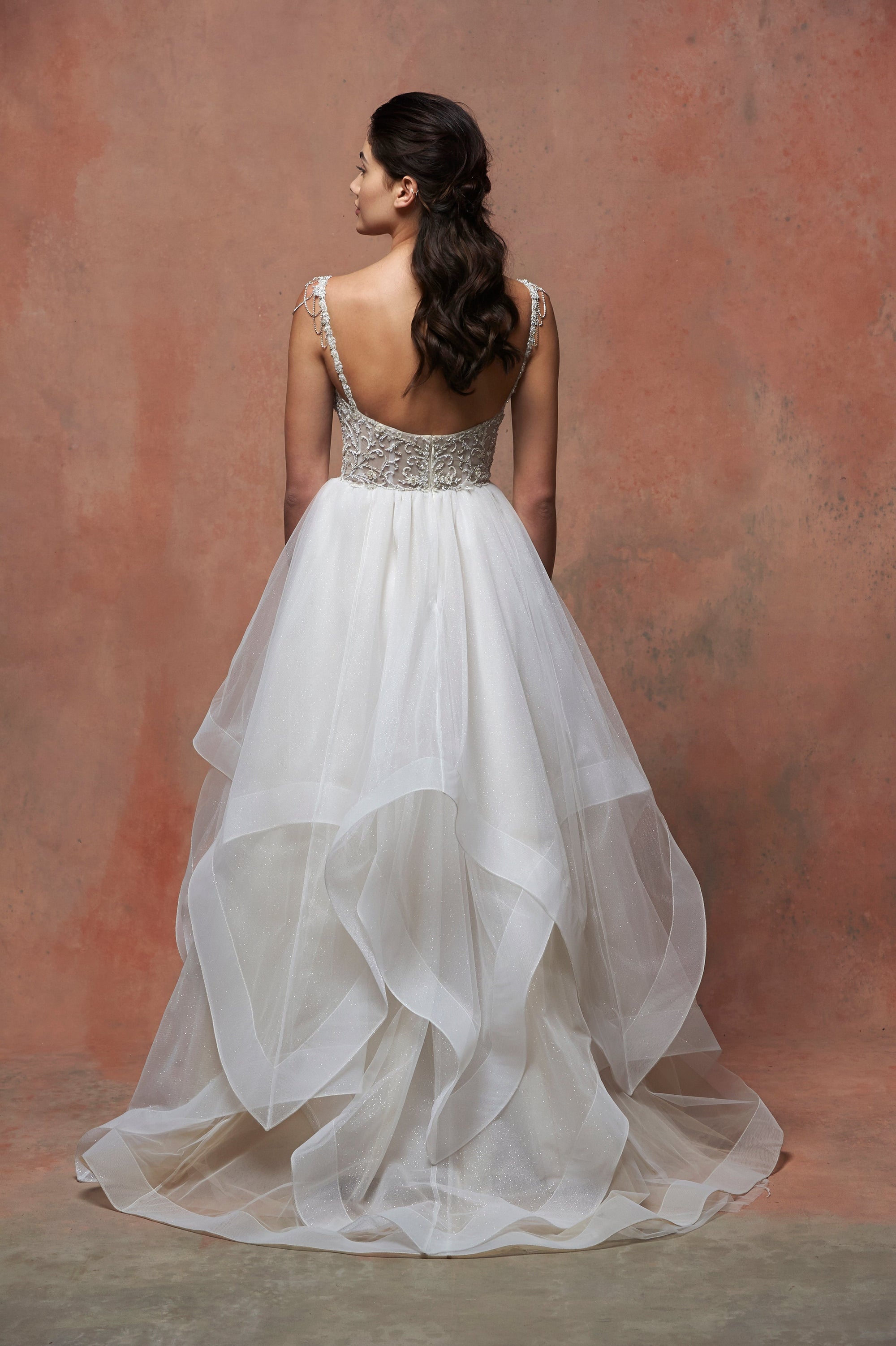 EF705 - Paisley beaded wedding dress Enaura bridal