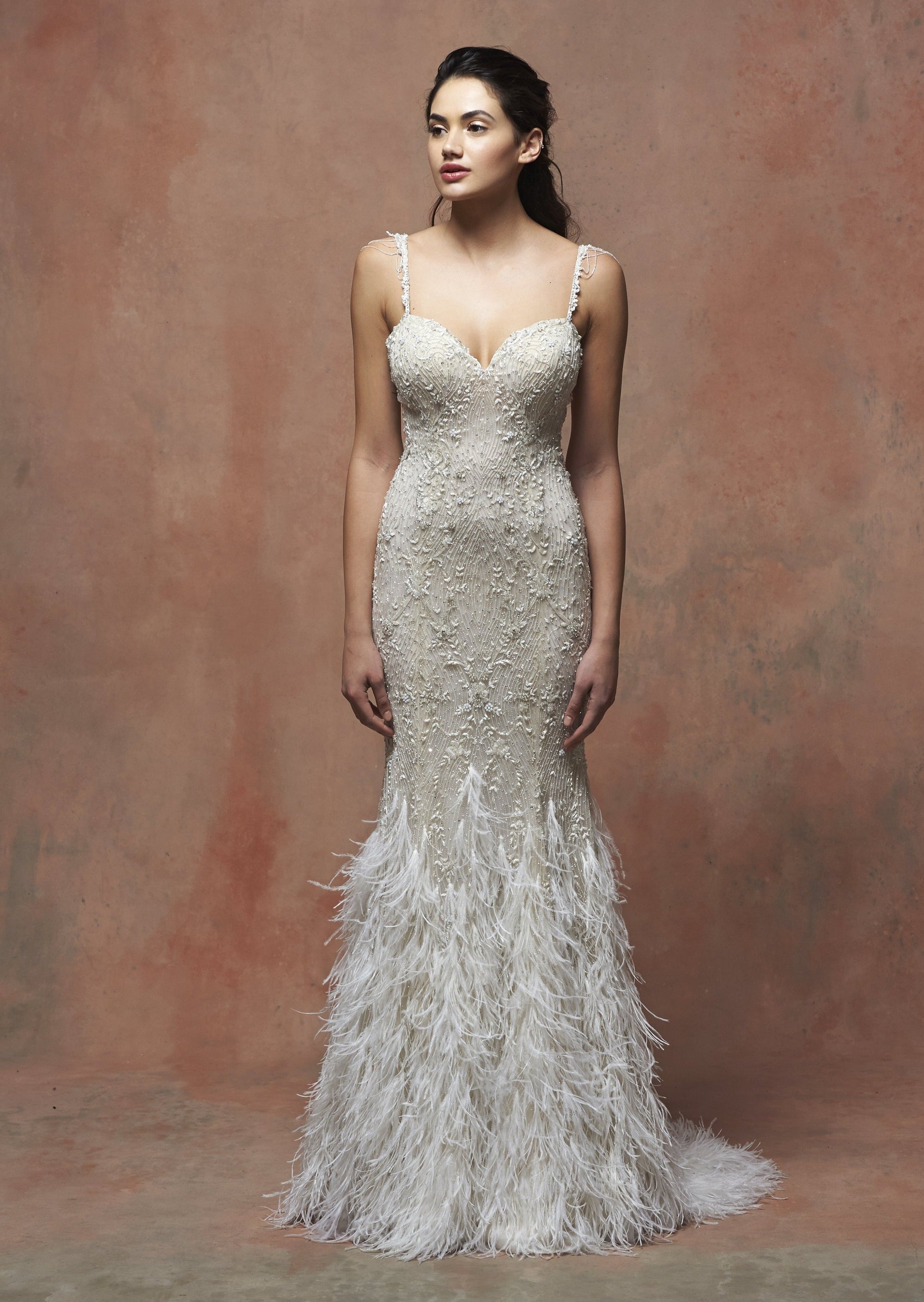 EF707 - Anya (wholesale) beaded wedding dress Enaura bridal
