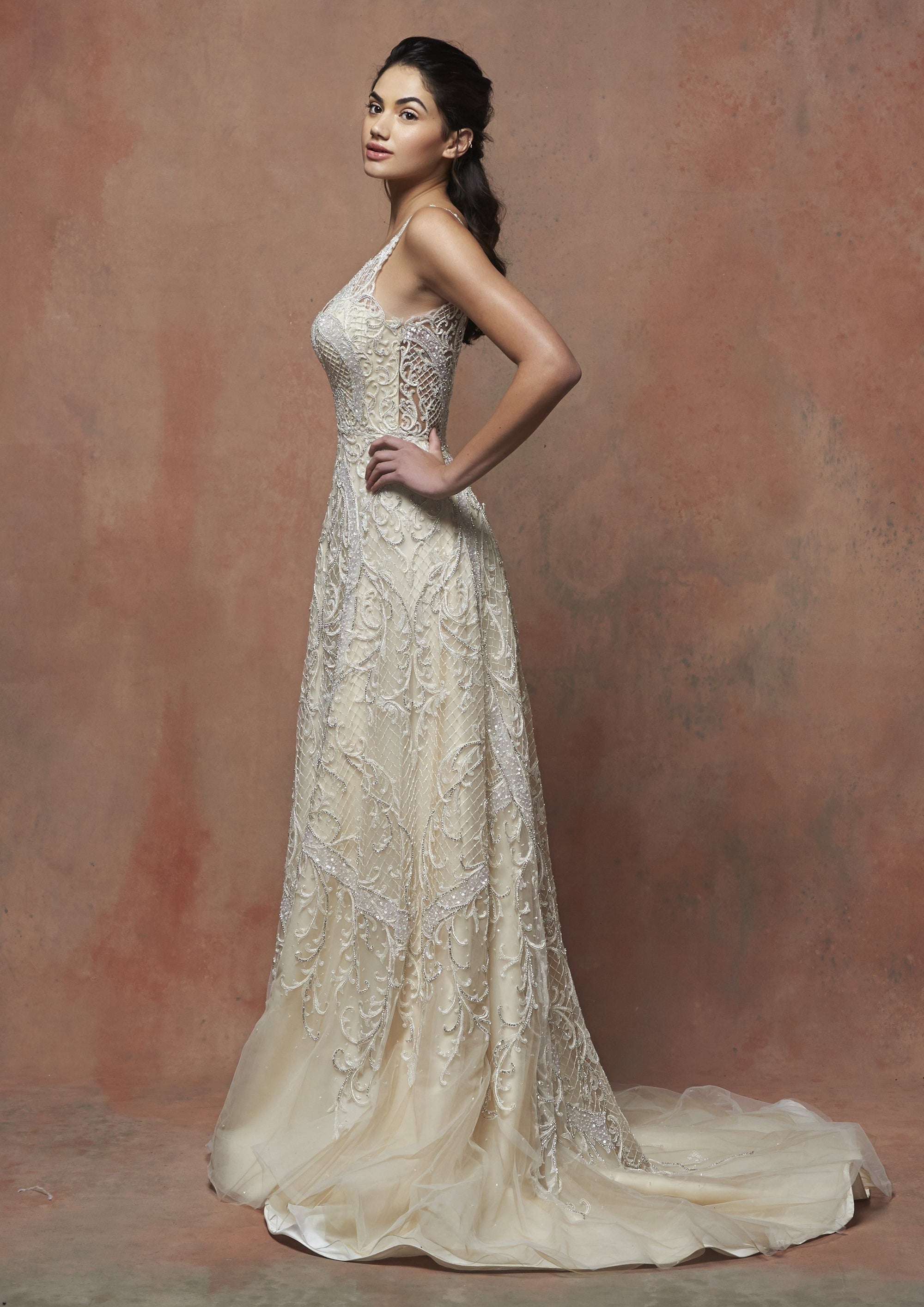 EF708 - Gemma beaded wedding dress Enaura bridal
