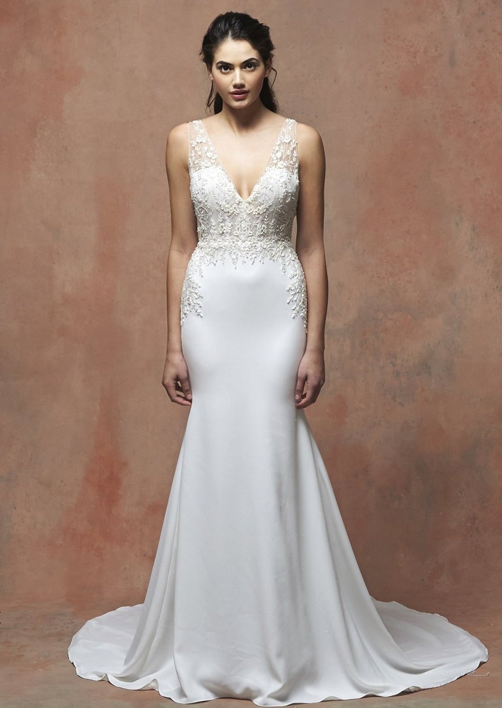 EF709 - Mae (wholesale) beaded wedding dress Enaura bridal