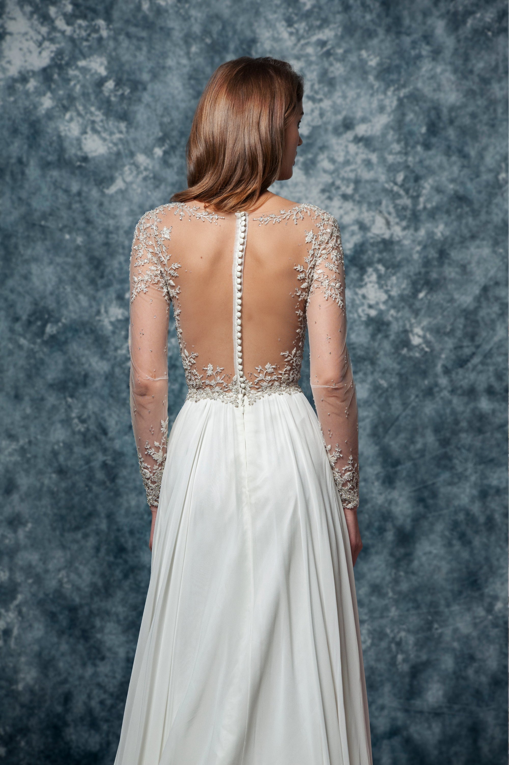 EF809 - Vera (wholesale) beaded wedding dress Enaura bridal