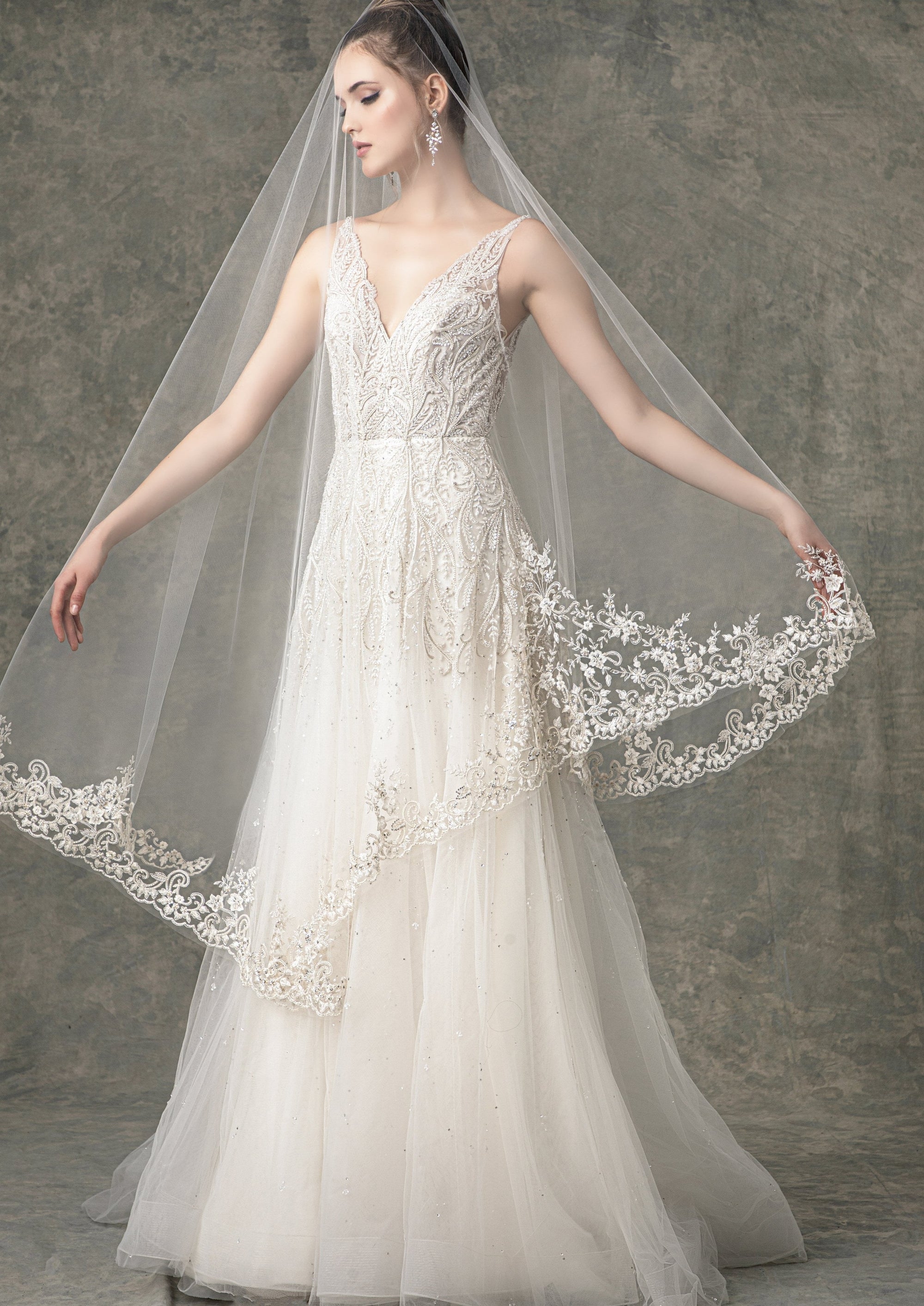 EF903 - Ellie beaded wedding dress Enaura bridal