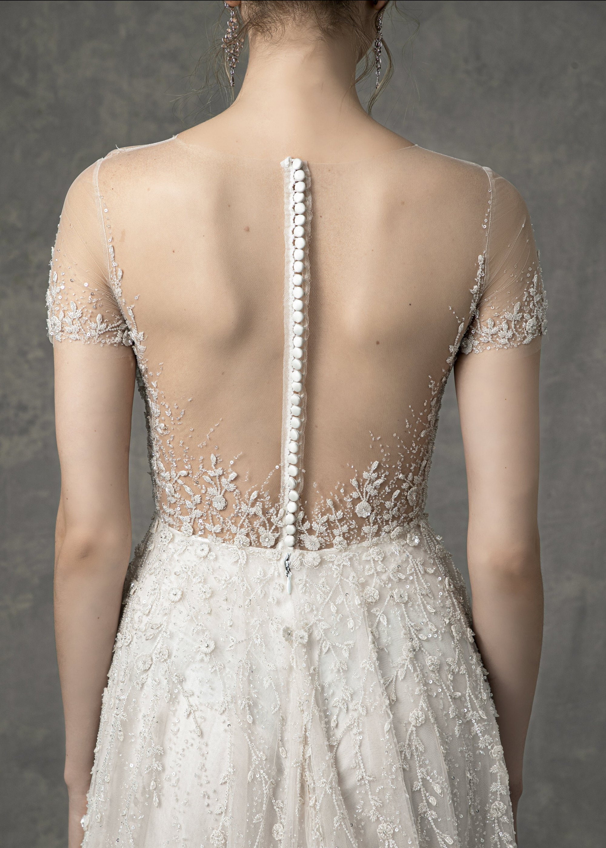 EF906 - Serena (wholesale) beaded wedding dress Enaura bridal