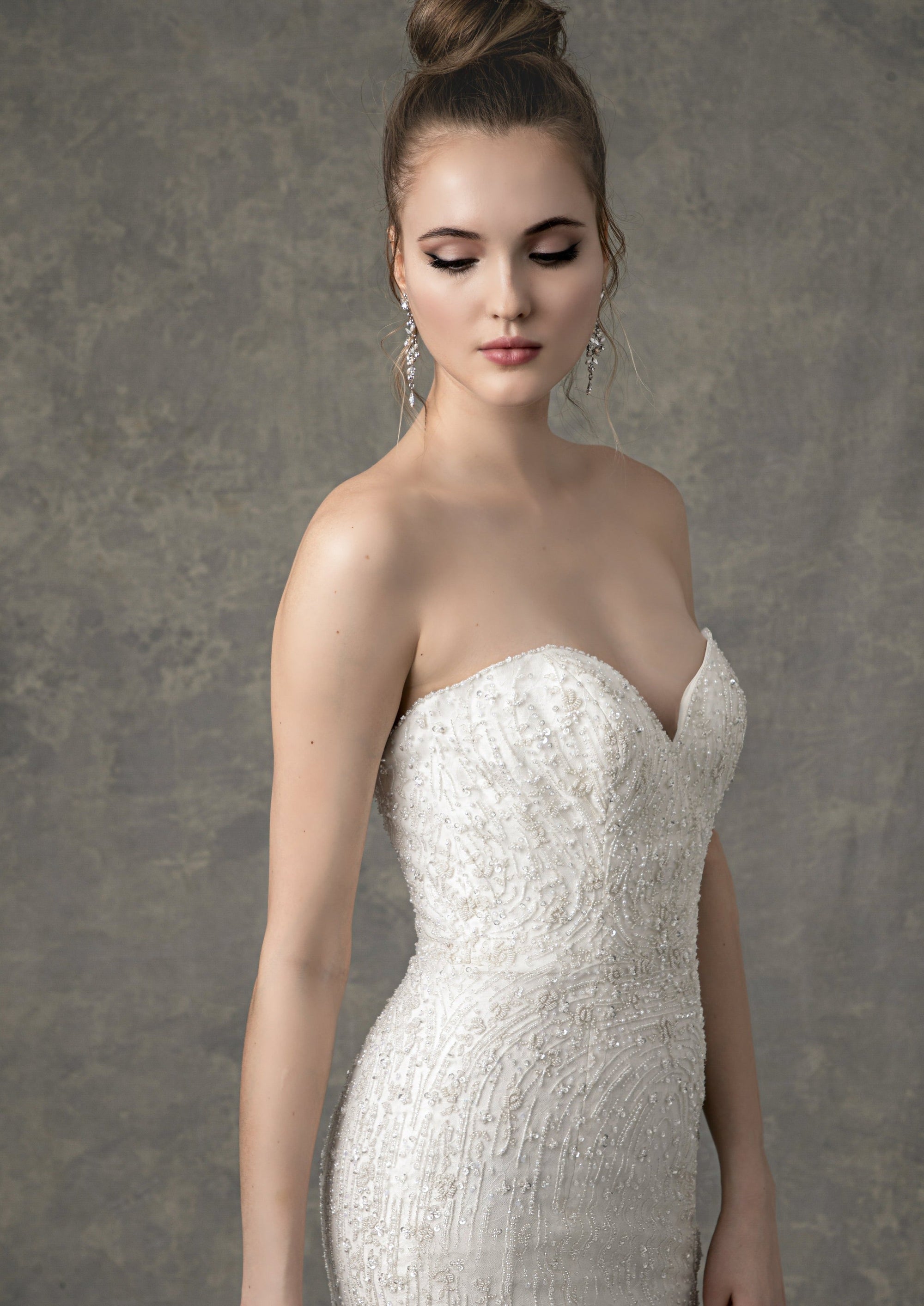 EF912 - Alexandra (wholesale) beaded wedding dress Enaura bridal