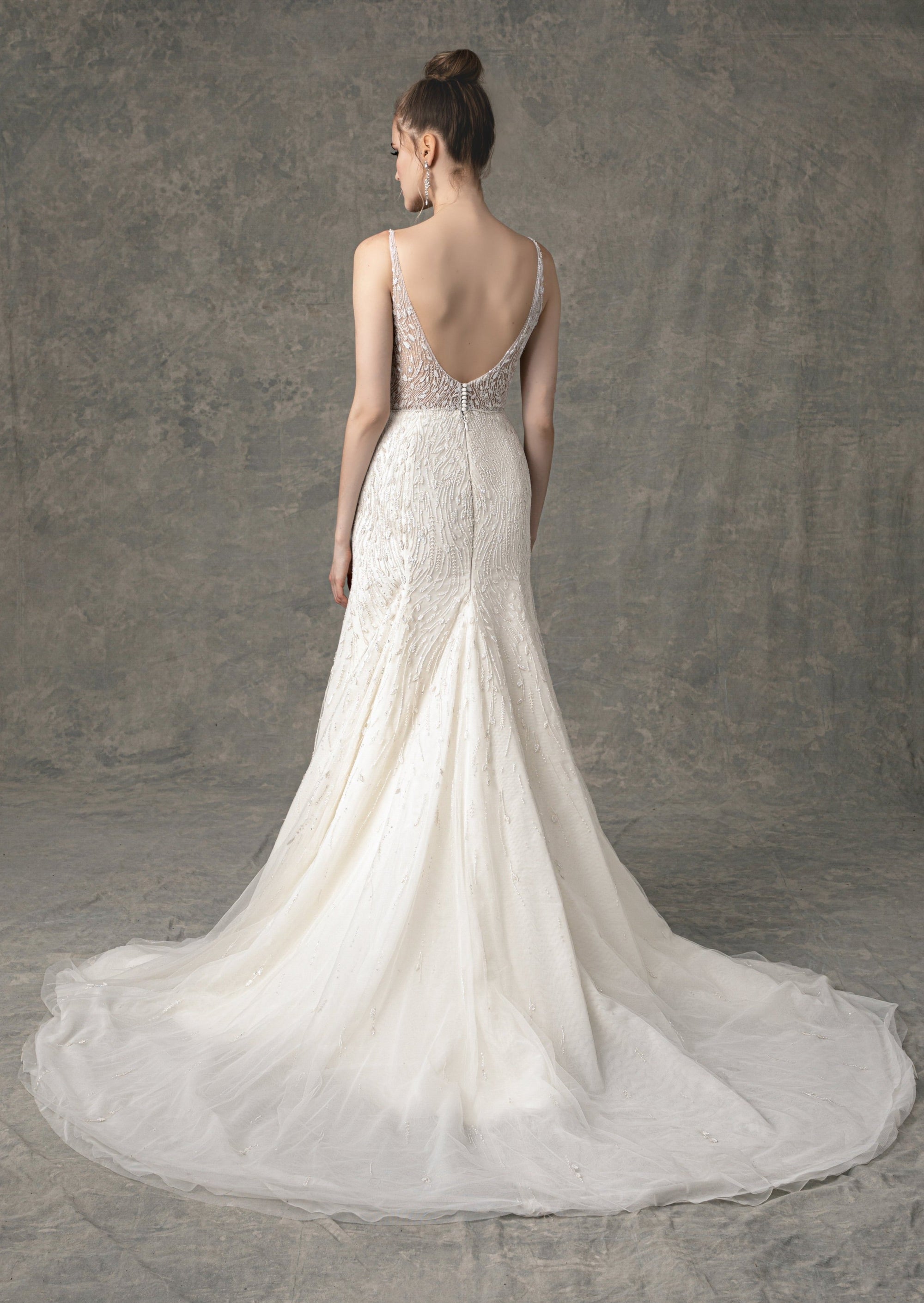 EF913 - Blythe (wholesale) beaded wedding dress Enaura bridal