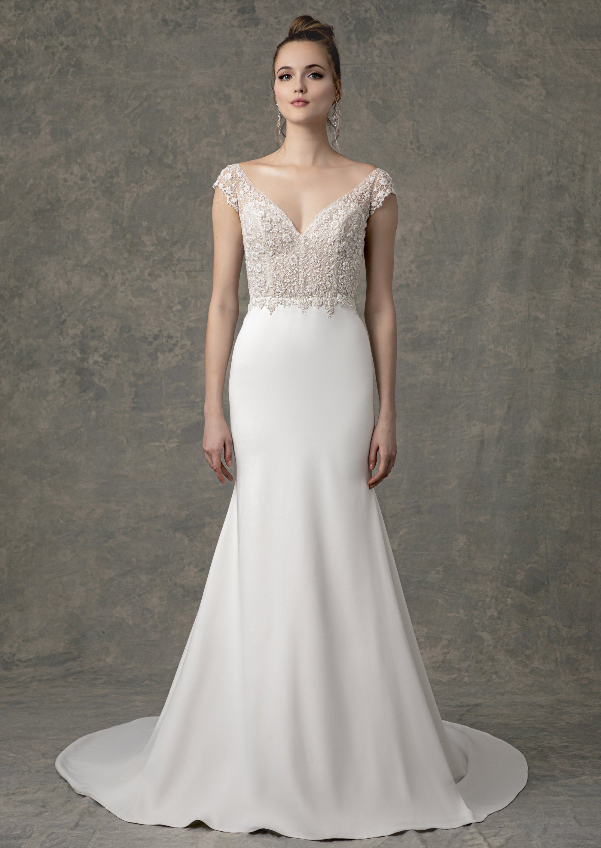 EF914 - Chloe (wholesale) beaded wedding dress Enaura bridal