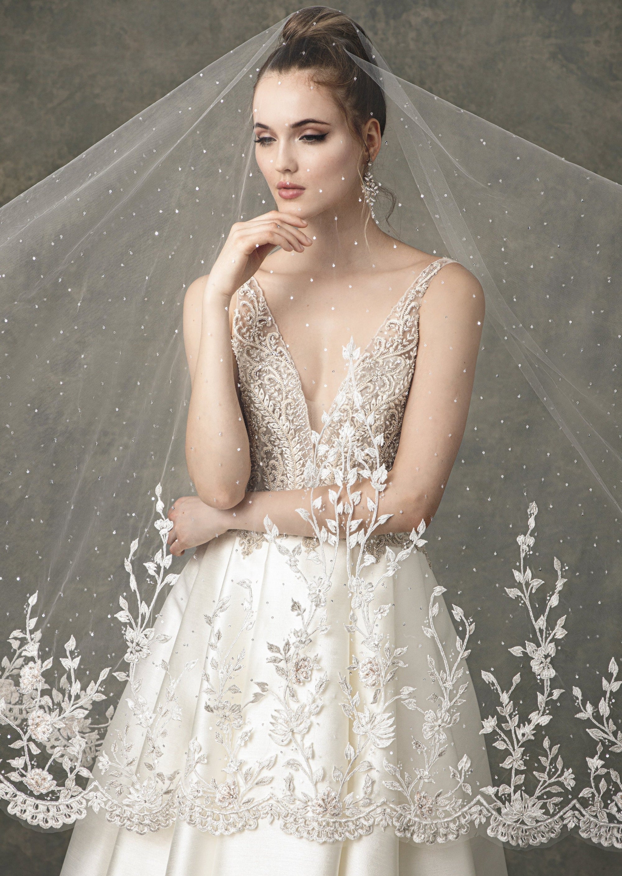 EF915 - Madison (wholesale) beaded wedding dress Enaura bridal