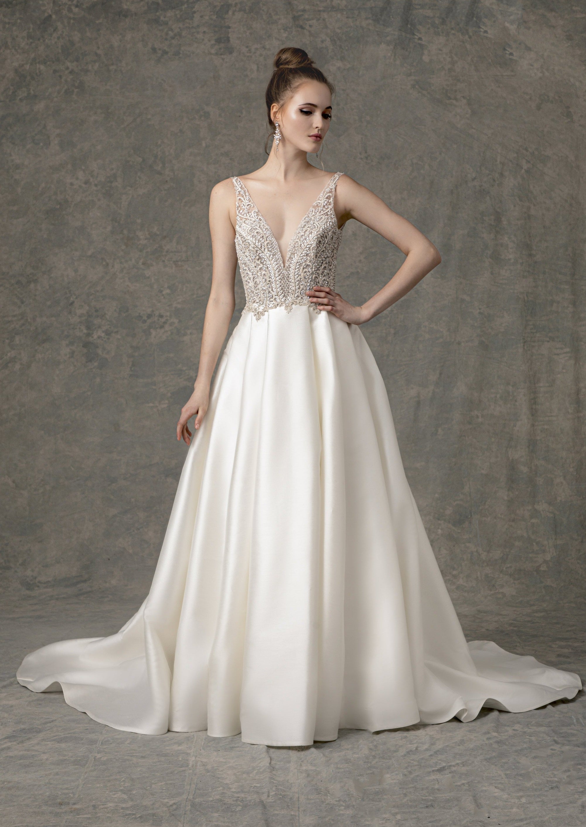 EF915 - Madison (wholesale) beaded wedding dress Enaura bridal