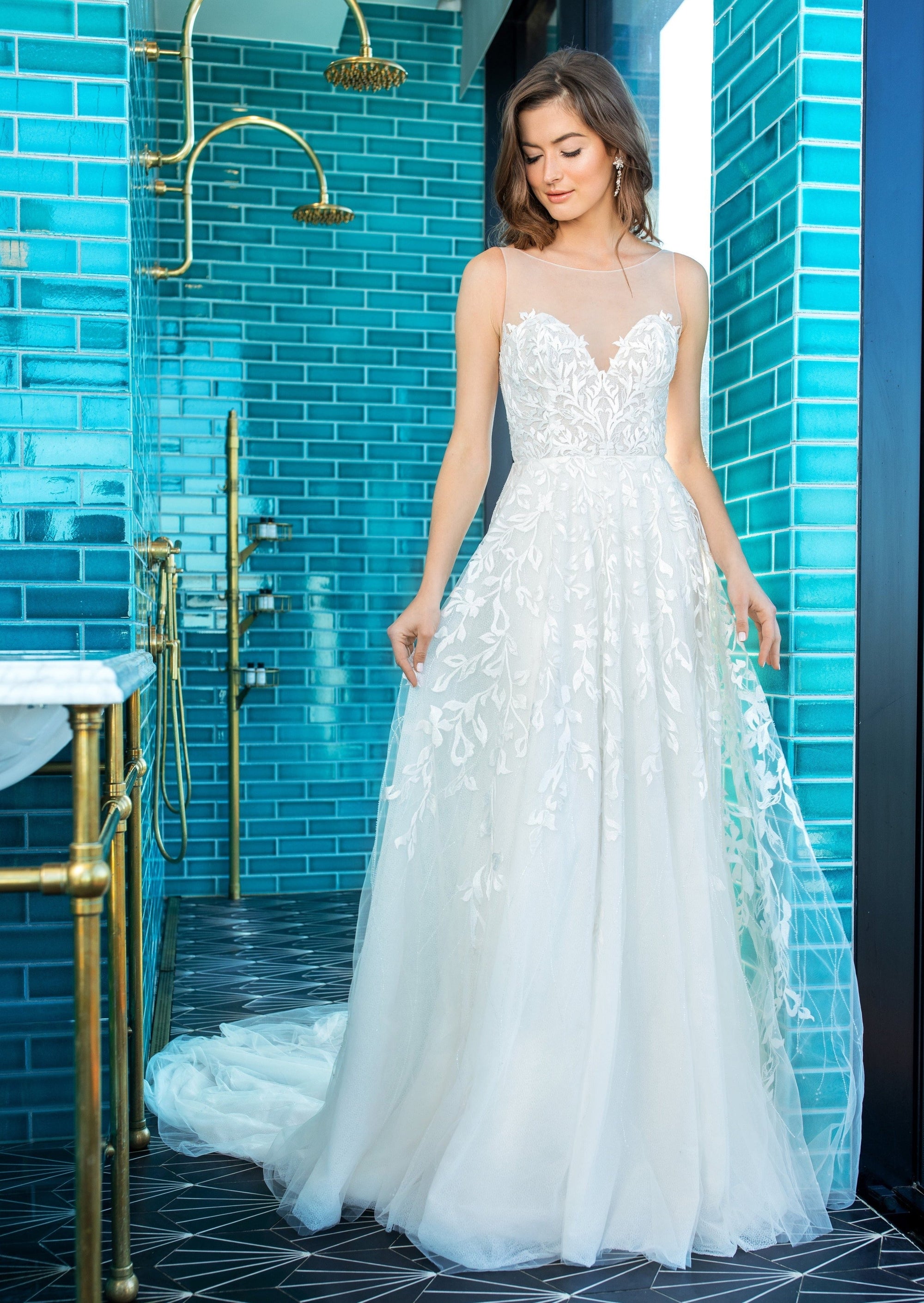 EF951 - Skyler (wholesale) beaded wedding dress Enaura bridal