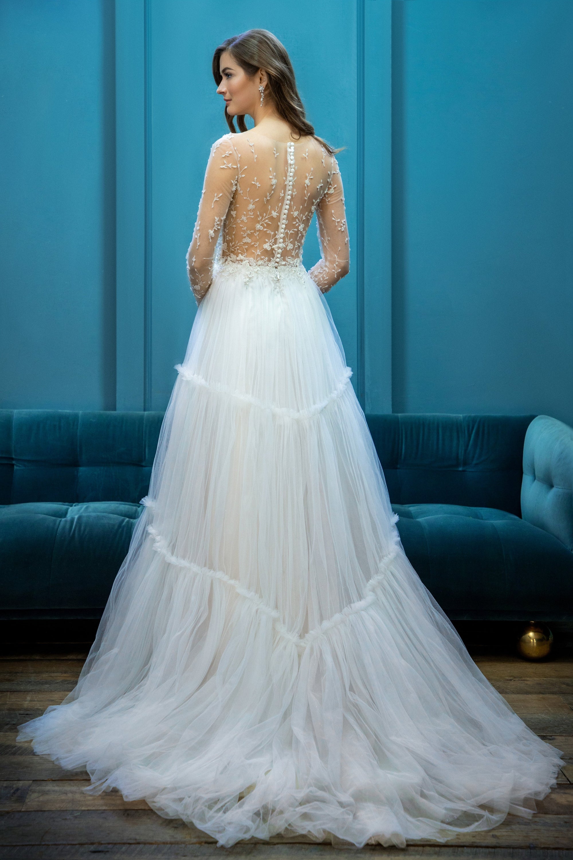 EF955 - Halsie beaded wedding dress Enaura bridal