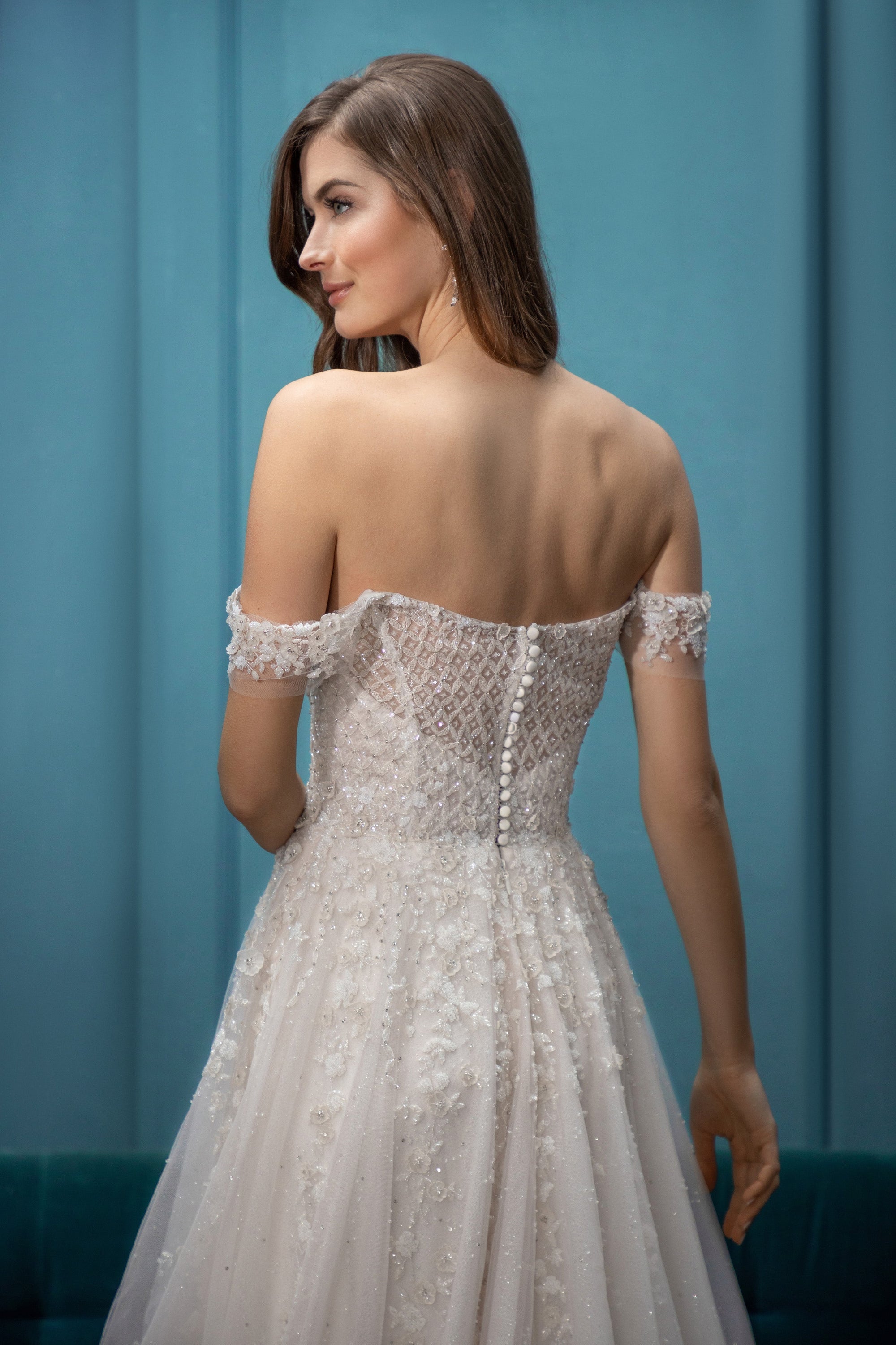 EF958 - Lori (wholesale) beaded wedding dress Enaura bridal