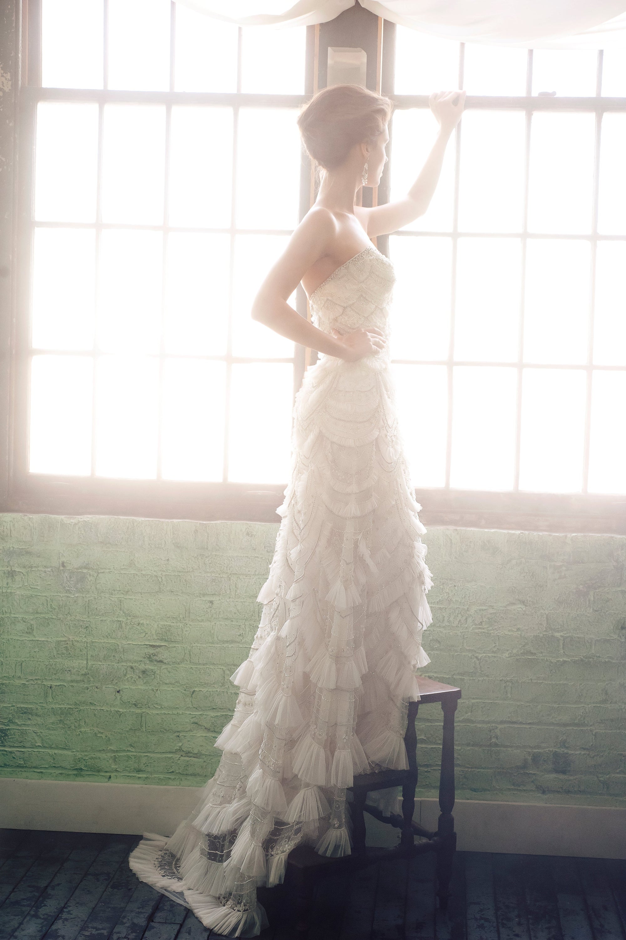 ES421 - Gatsby (wholesale) beaded wedding dress Enaura bridal