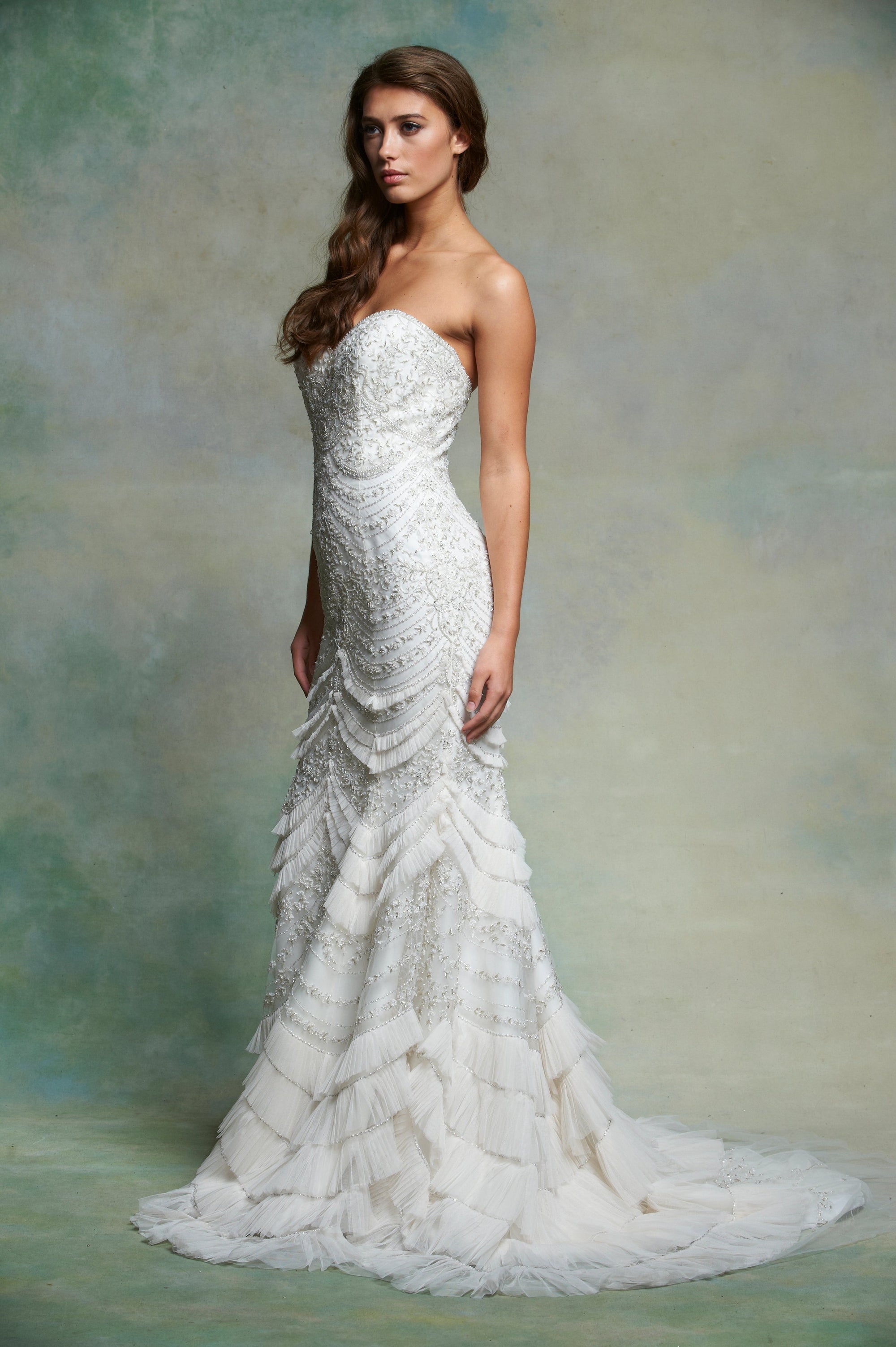 ES564 - Avery (wholesale) beaded wedding dress Enaura bridal