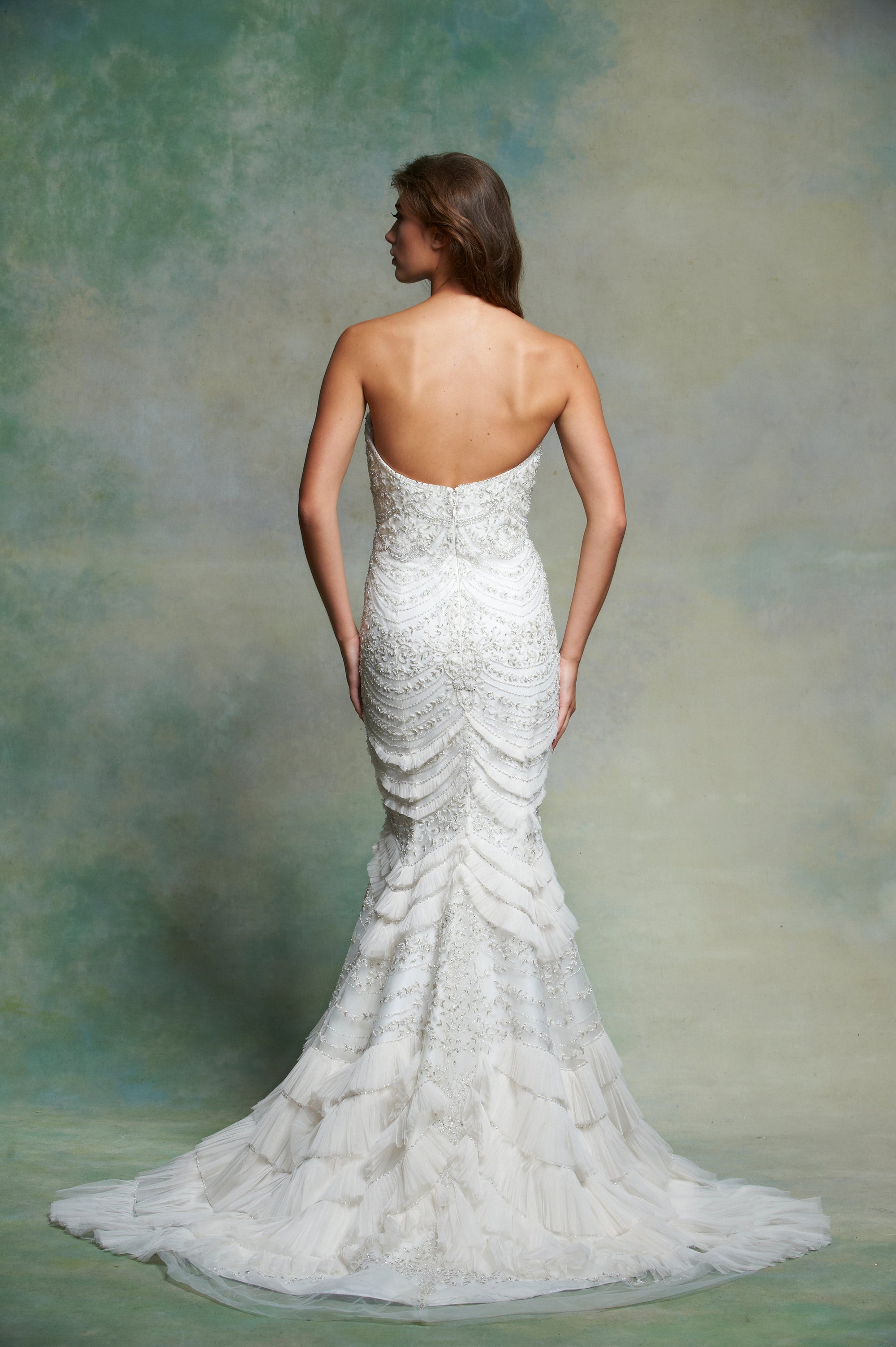 ES564 - Avery (wholesale) beaded wedding dress Enaura bridal