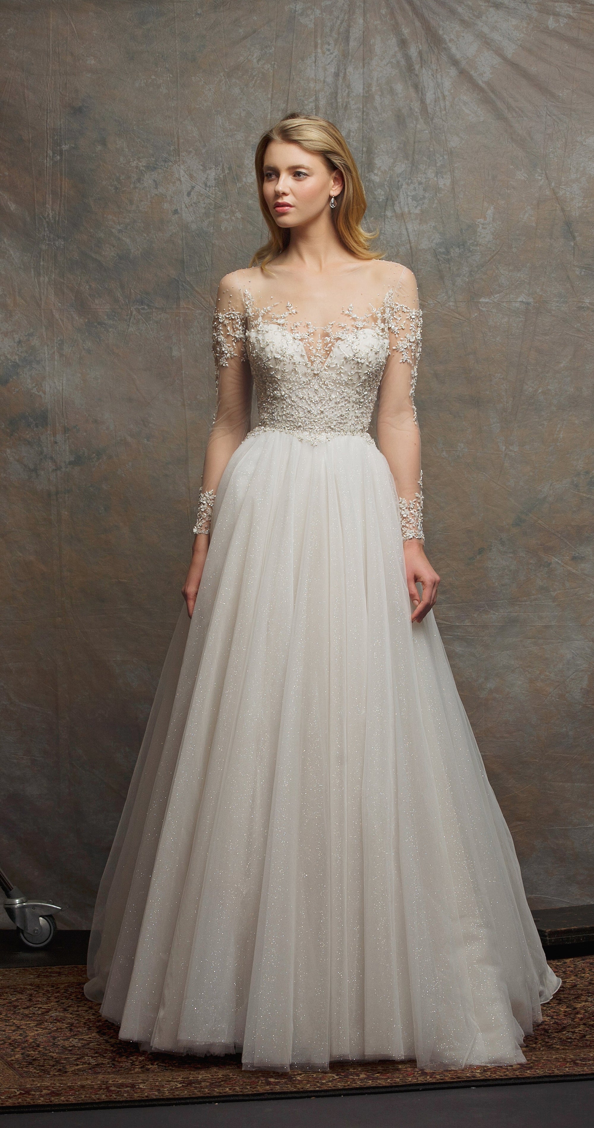 ES754 - Emery (wholesale) beaded wedding dress Enaura bridal