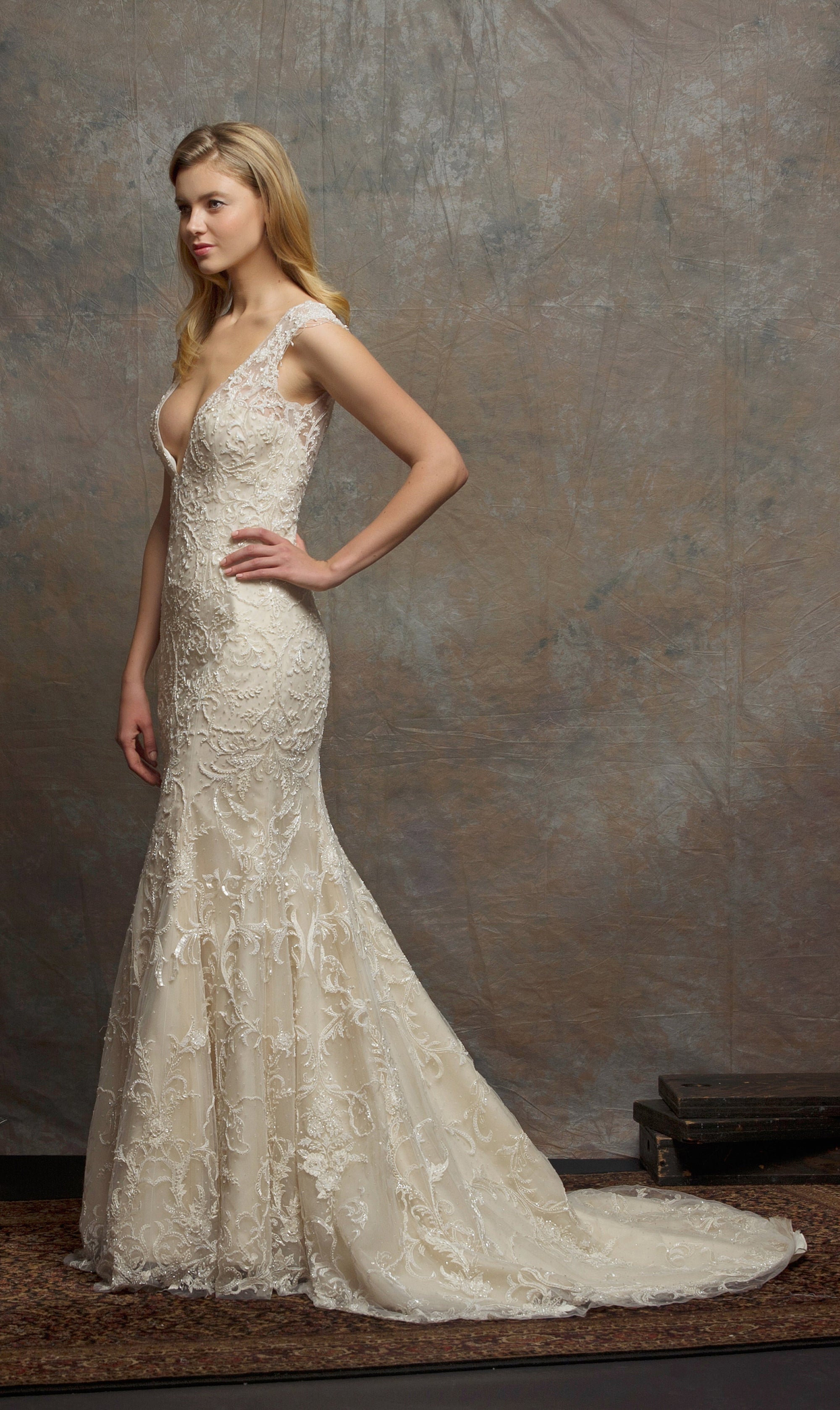 ES757 - Taylor (wholesale) beaded wedding dress Enaura bridal