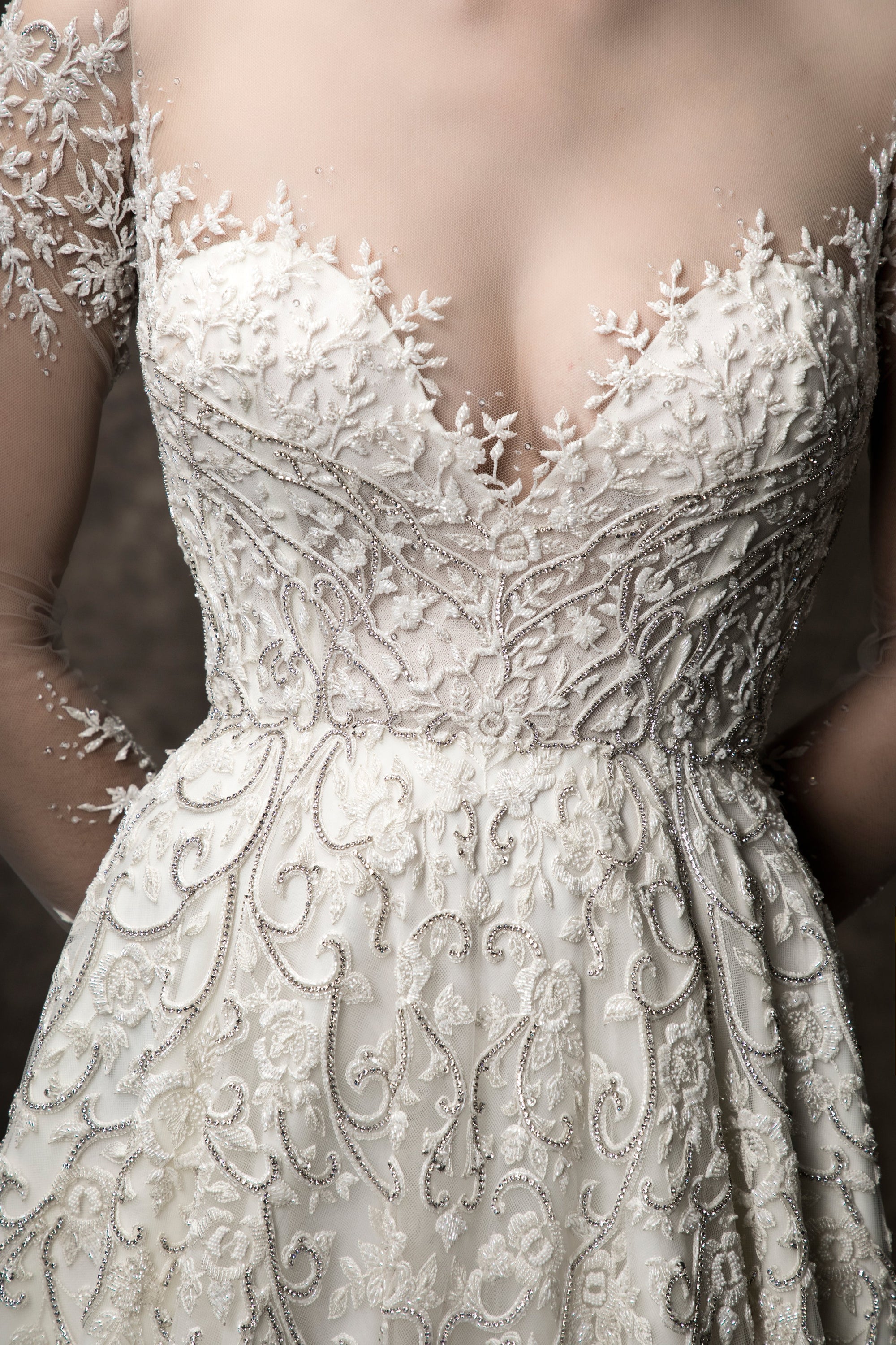 ES863 - Jenny beaded wedding dress Enaura bridal