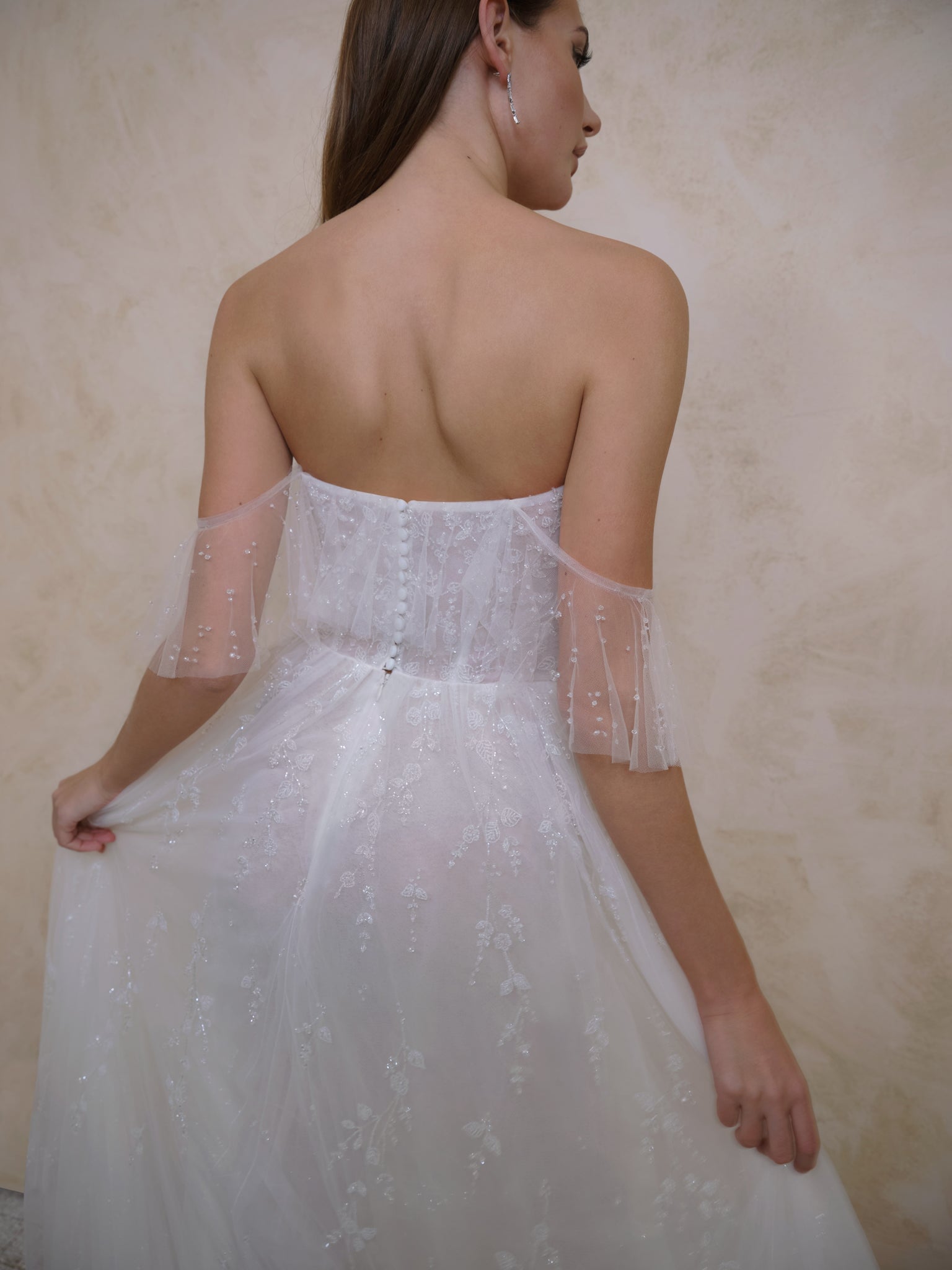 Everly beaded wedding dress Enaura bridal