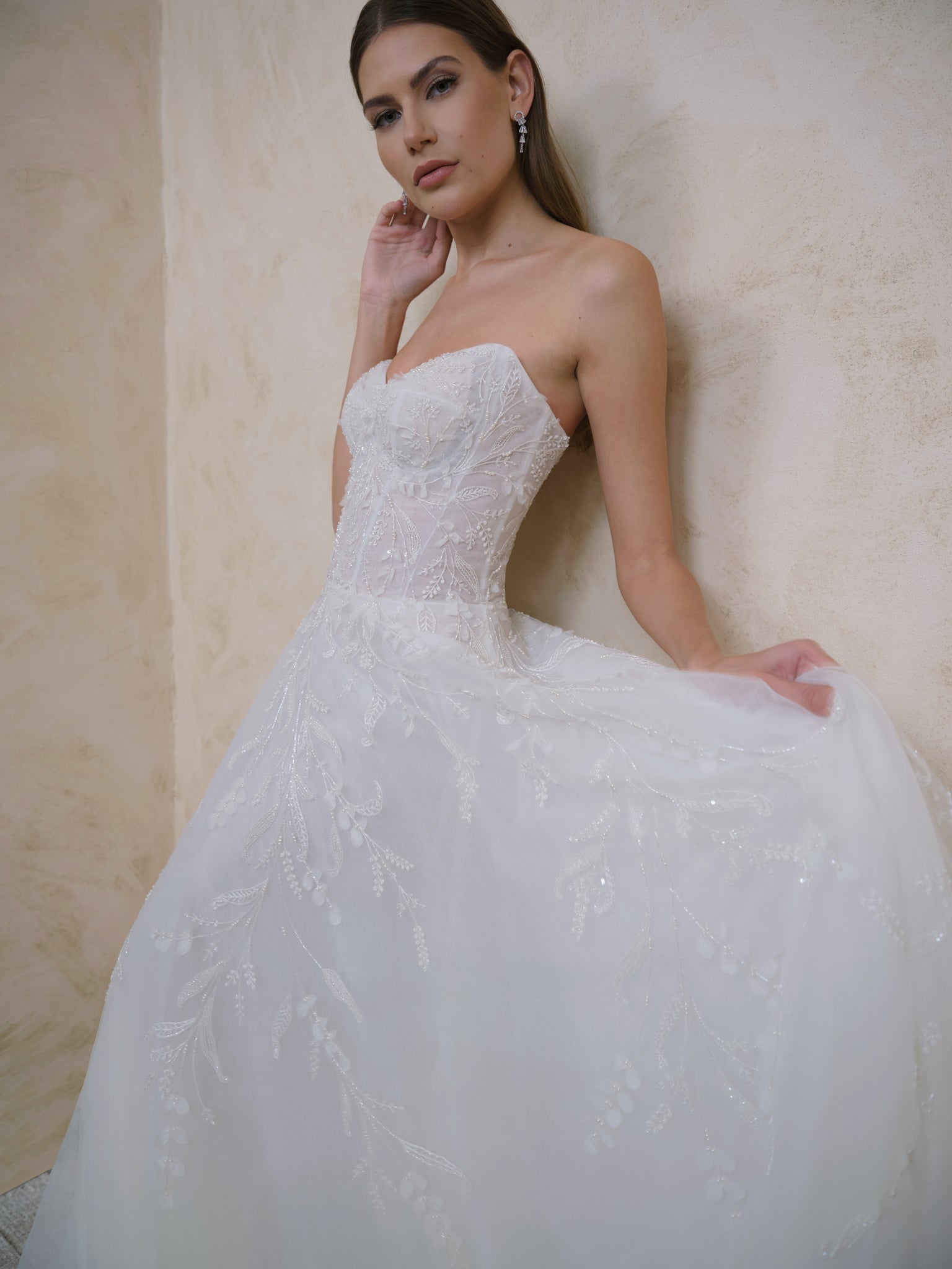 Lillian beaded wedding dress Enaura bridal