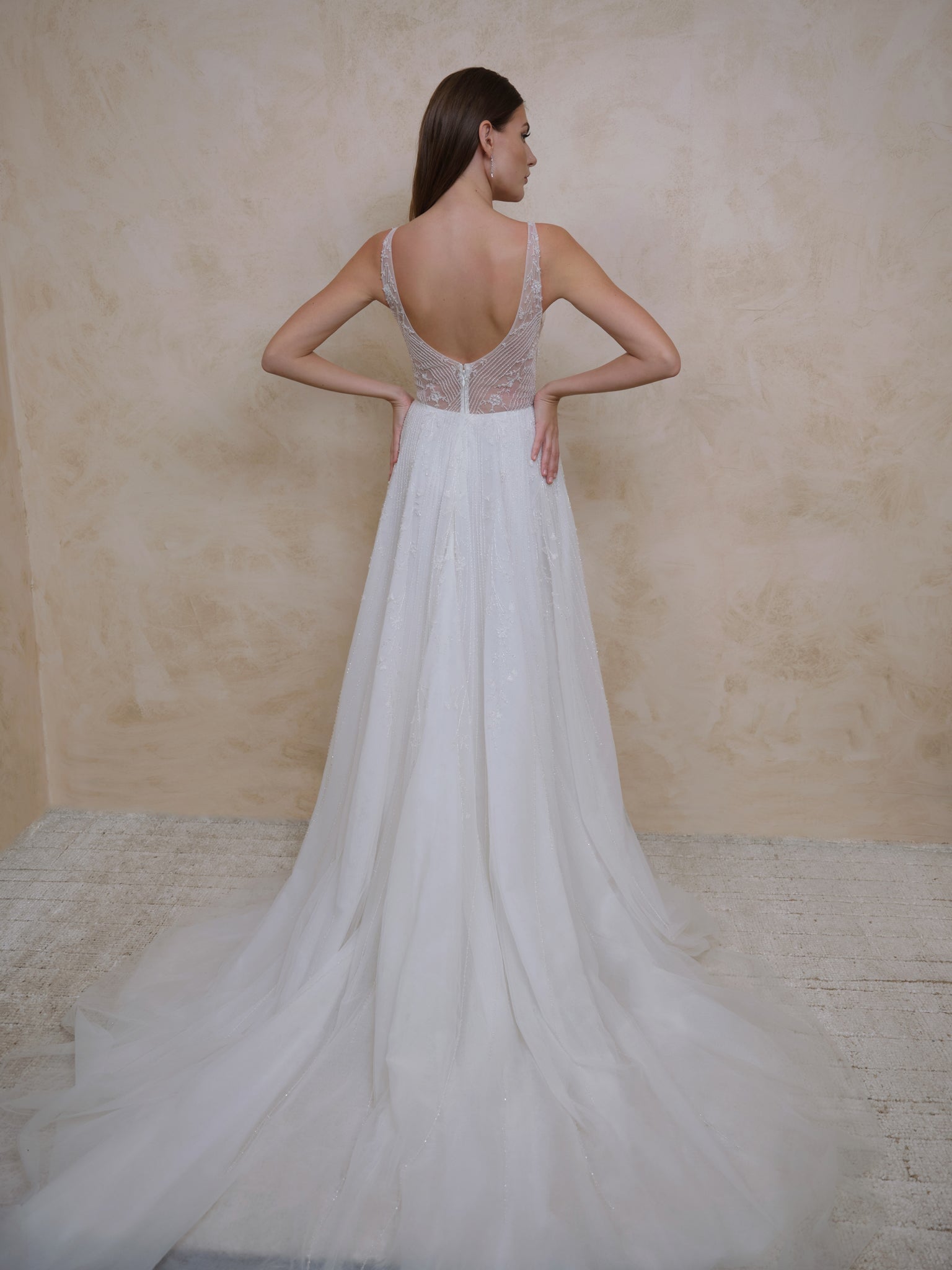 Reeve beaded wedding dress Enaura bridal